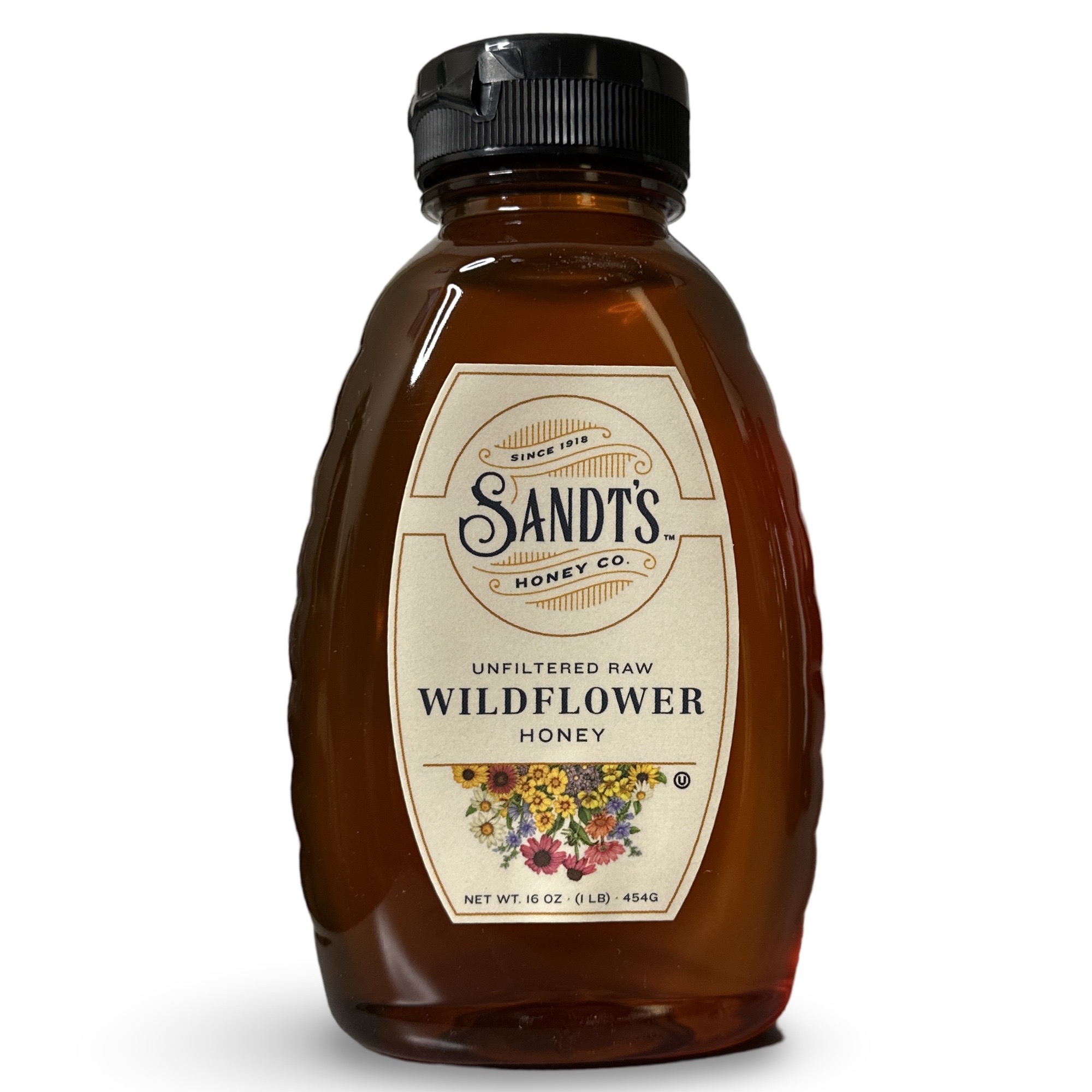 Sandt's Wildflower Honey, Unfiltered Raw Honey, Non-GMO Genuine, Pure Honey
