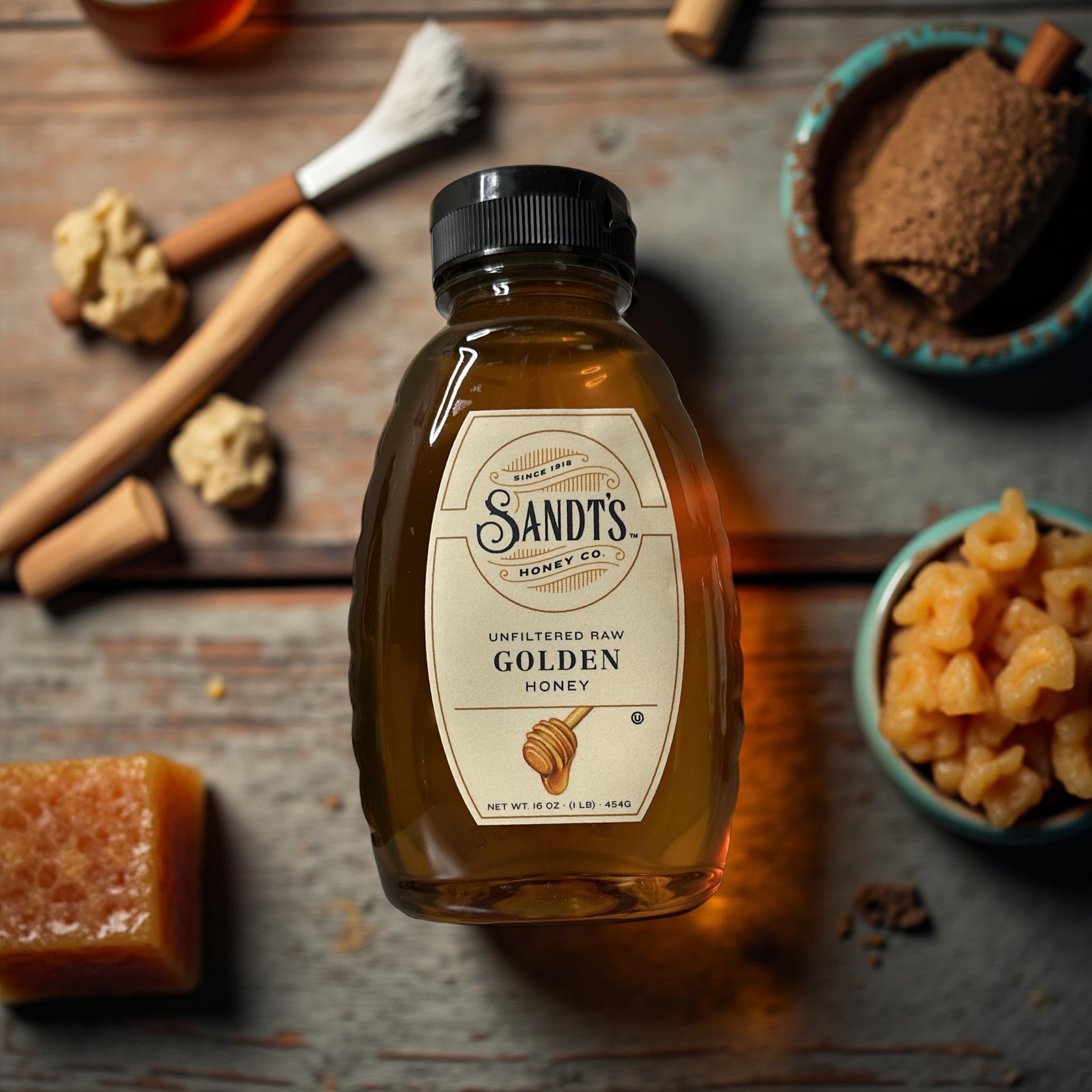Sandt's Golden Honey, Unfiltered Raw Honey, Non-GMO Genuine, Pure Honey 3