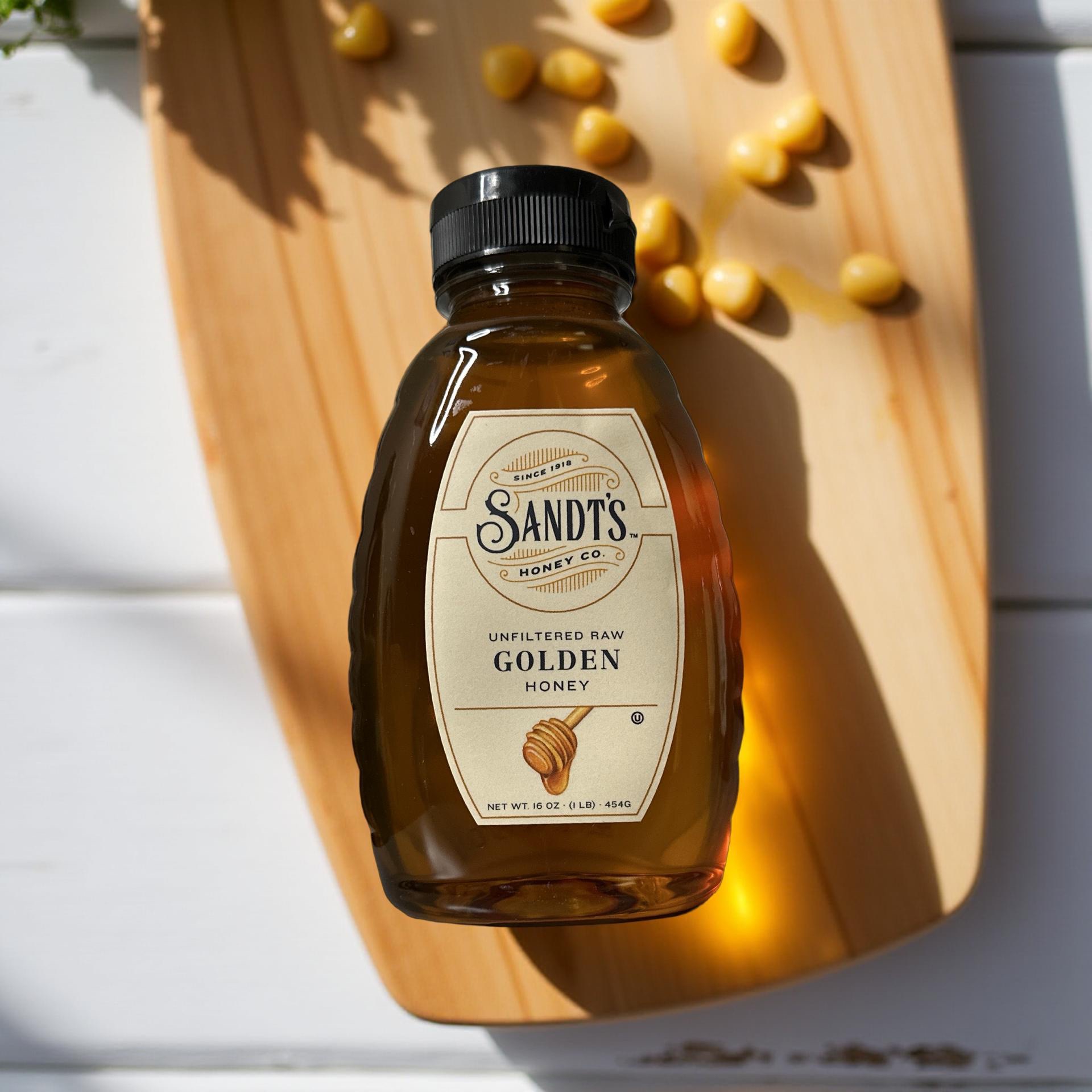 Sandt's Golden Honey, Unfiltered Raw Honey, Non-GMO Genuine, Pure Honey 4