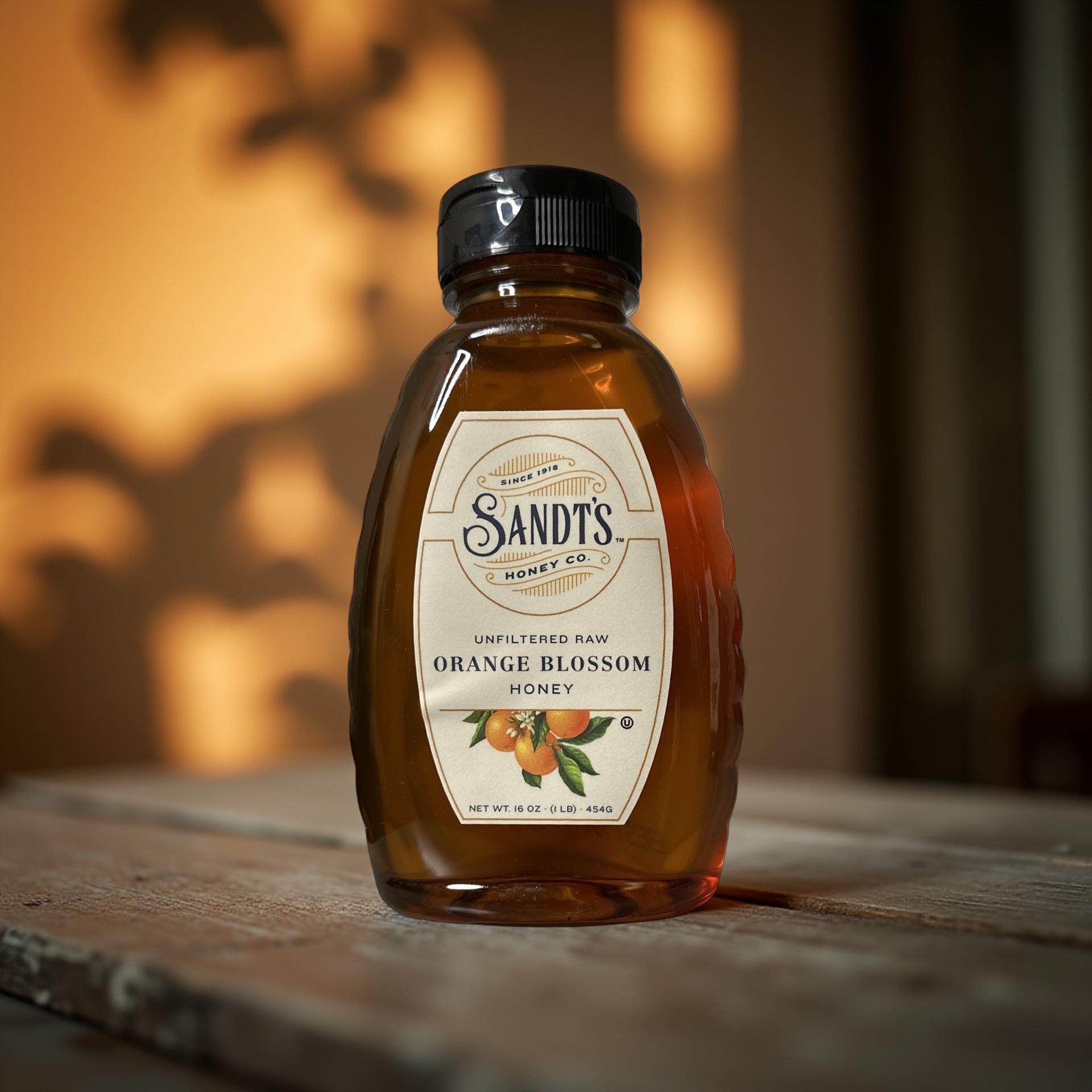 Sandt's Orange Blossom Honey, Unfiltered Raw Honey, Non-GMO Genuine, Pure Honey 6