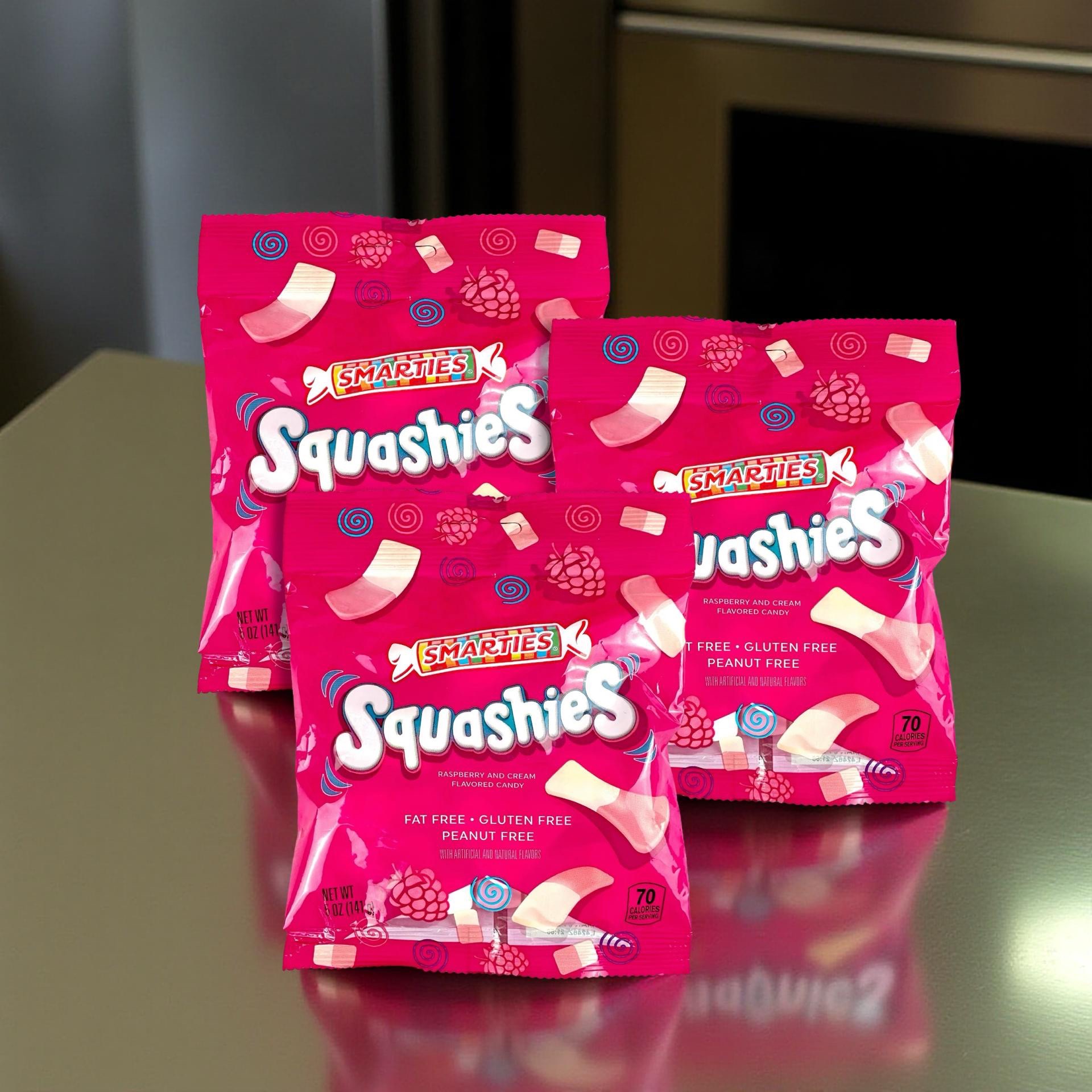 Smarties Squashies 5 Oz, Fruity, Chewy Candy Treats, 3 Bags 3