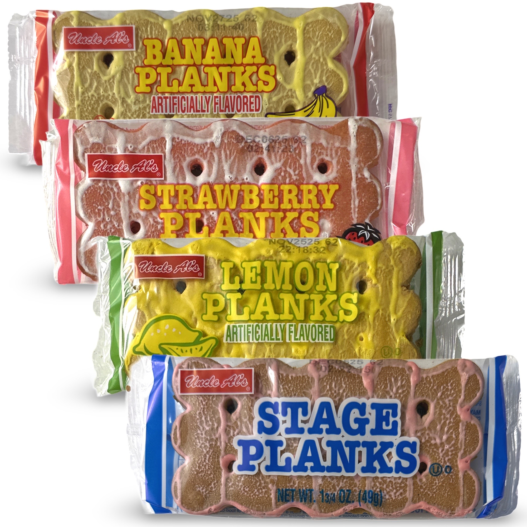 Stage Planks Ultimate Variety Pack   | Includes Old Fashioned, Lemon, Banana, and Strawberry | 12 Bars