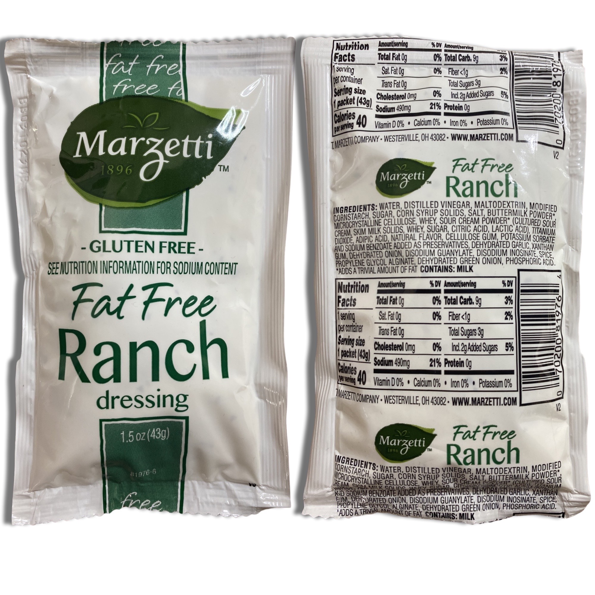 Fat Free Ranch Salad Dressing Packets | Value Pack | 1.5 Ounce | 20 Count 4