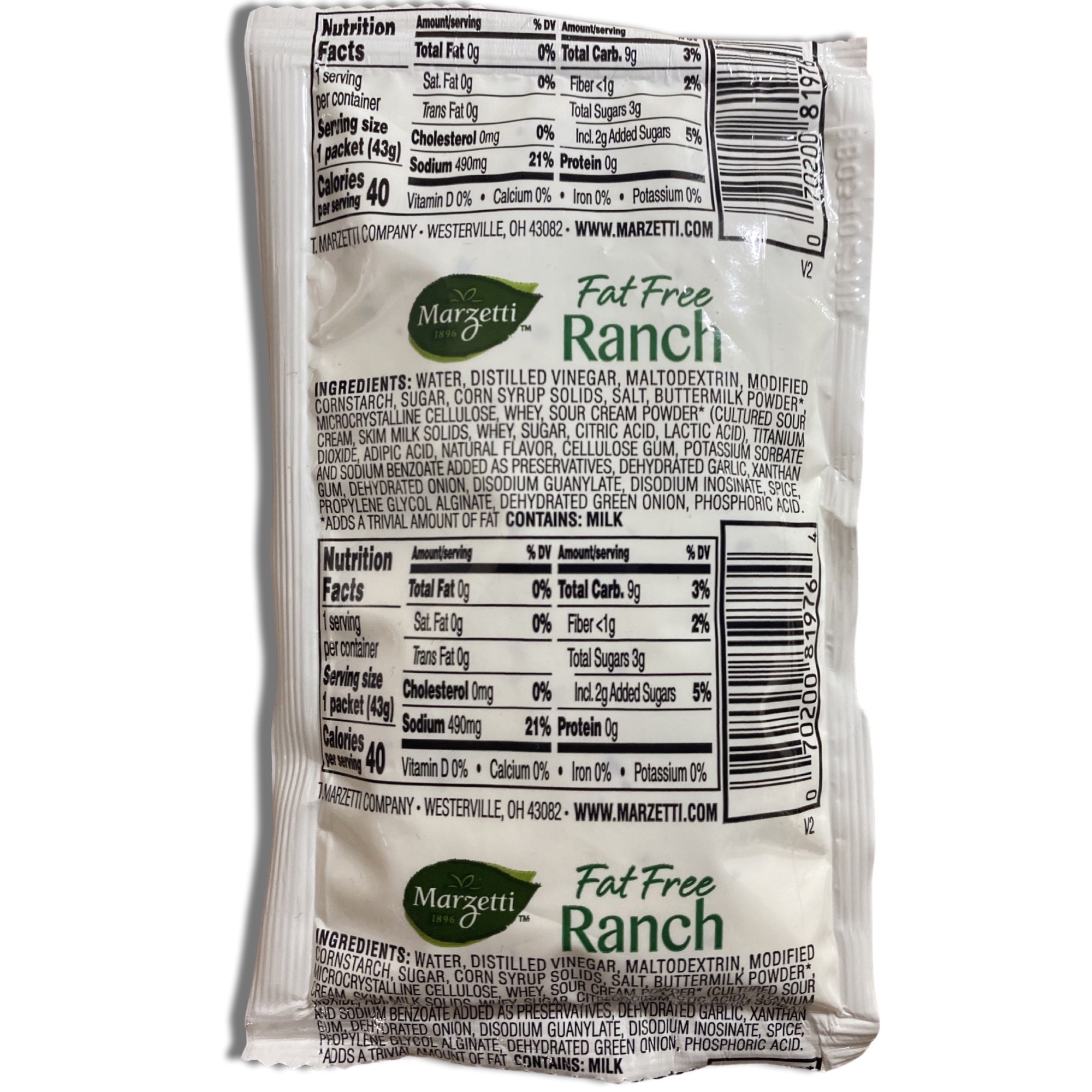 Fat Free Ranch Salad Dressing Packets | Value Pack | 1.5 Ounce | 20 Count 3