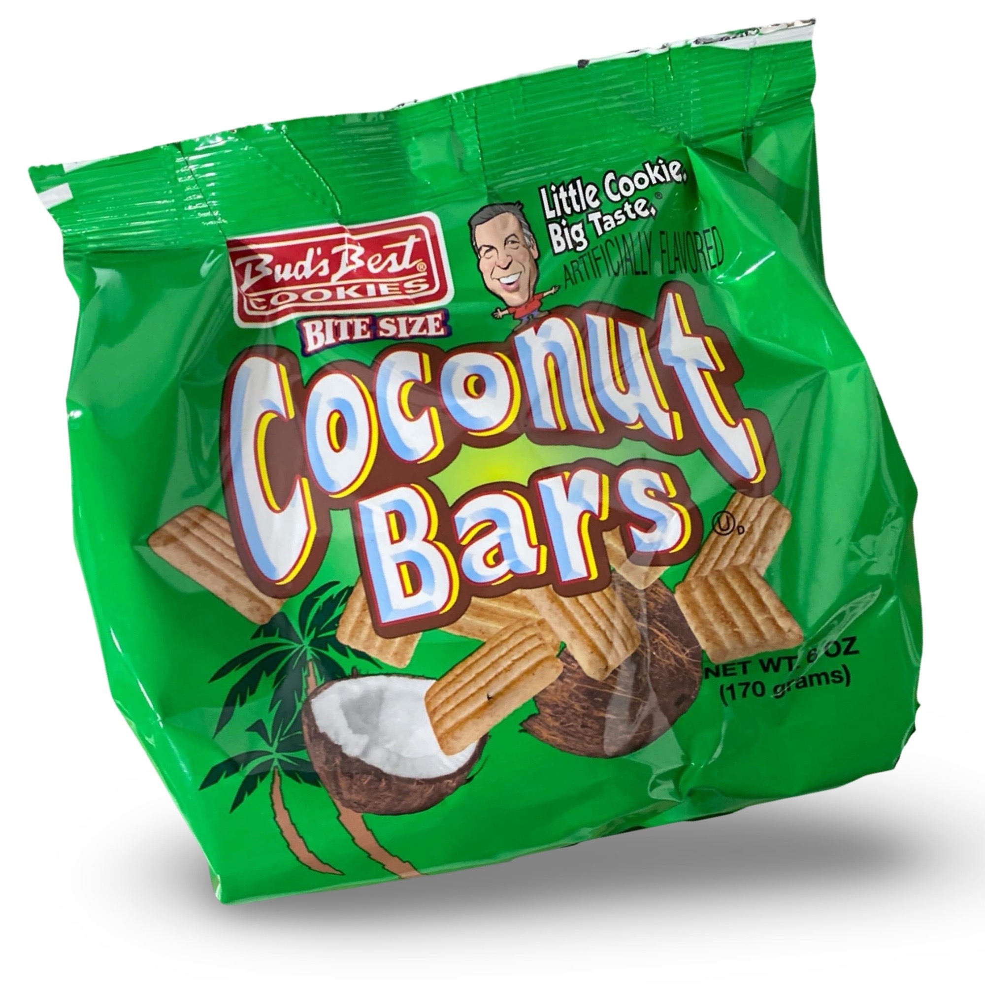 2x Bud's Best Bite Size Coconut Bars Cookies, 6 Oz Bags