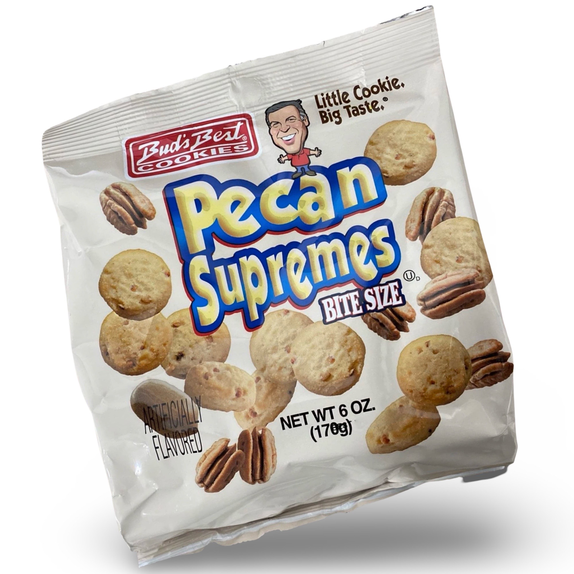 2x Bud's Best Bite Size Pecan Supremes Cookies, 6 Oz Bags