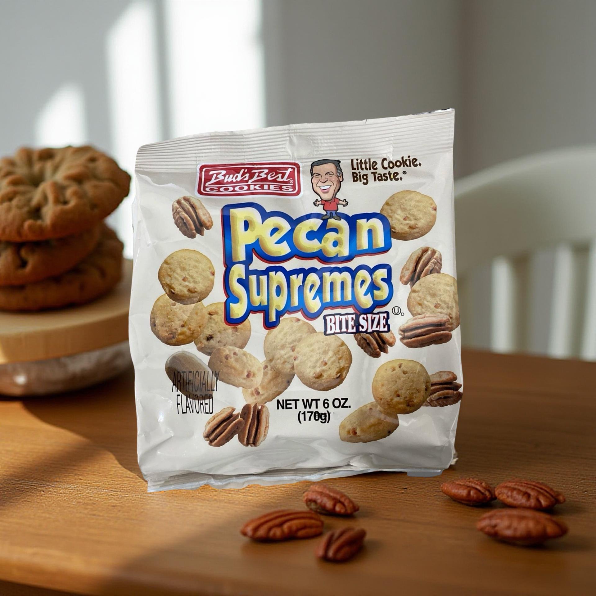 2x Bud's Best Bite Size Pecan Supremes Cookies, 6 Oz Bags 4