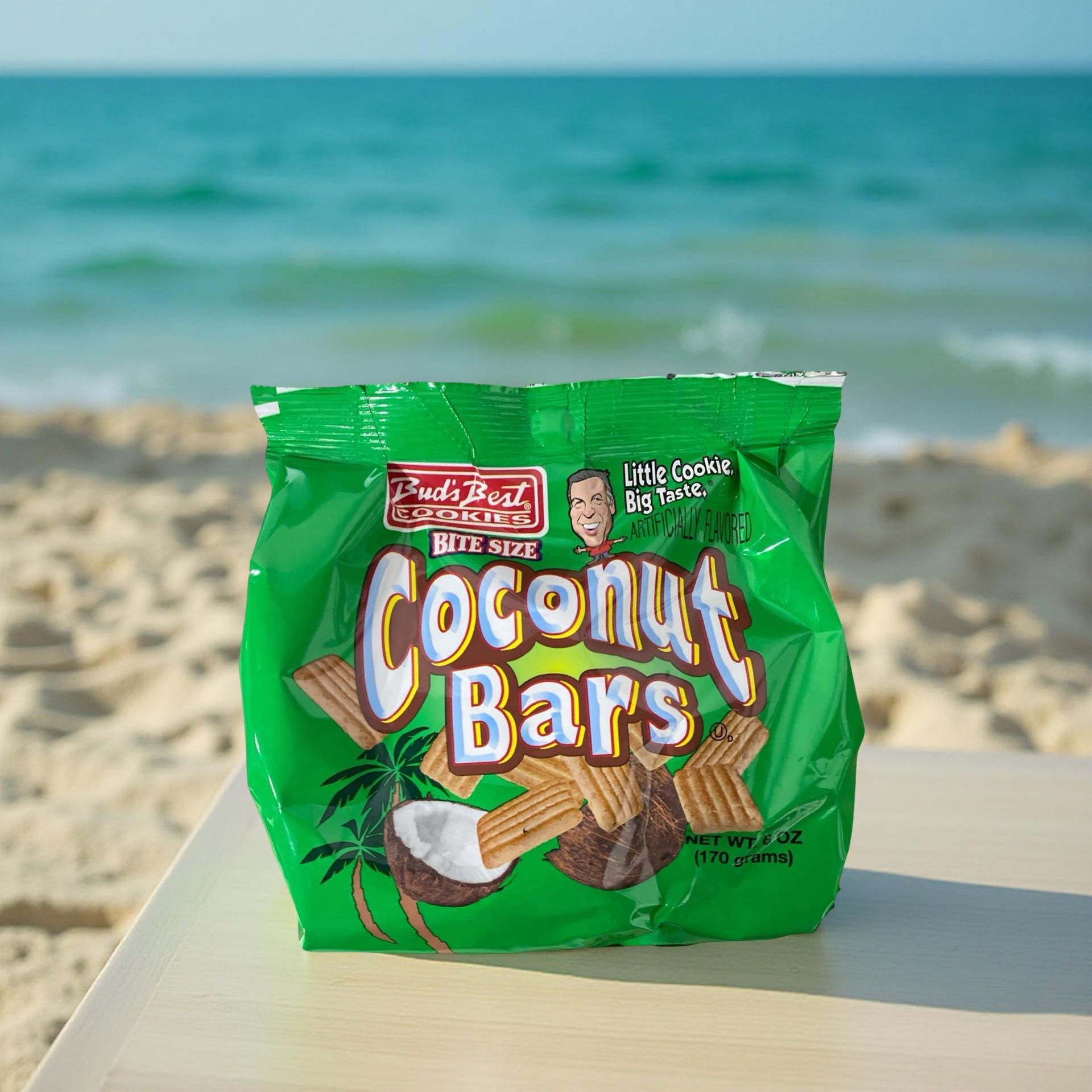 2x Bud's Best Bite Size Coconut Bars Cookies, 6 Oz Bags 3