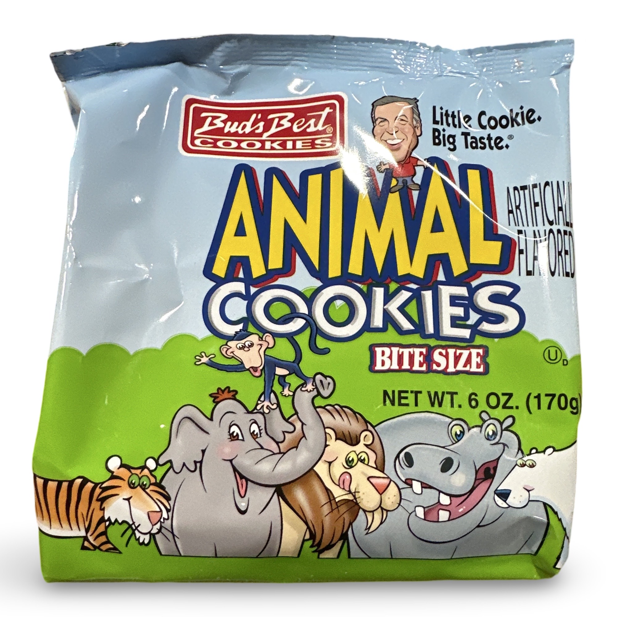 2x Bud's Best Bite Size Animal Cookies, 6 Oz Bags 2