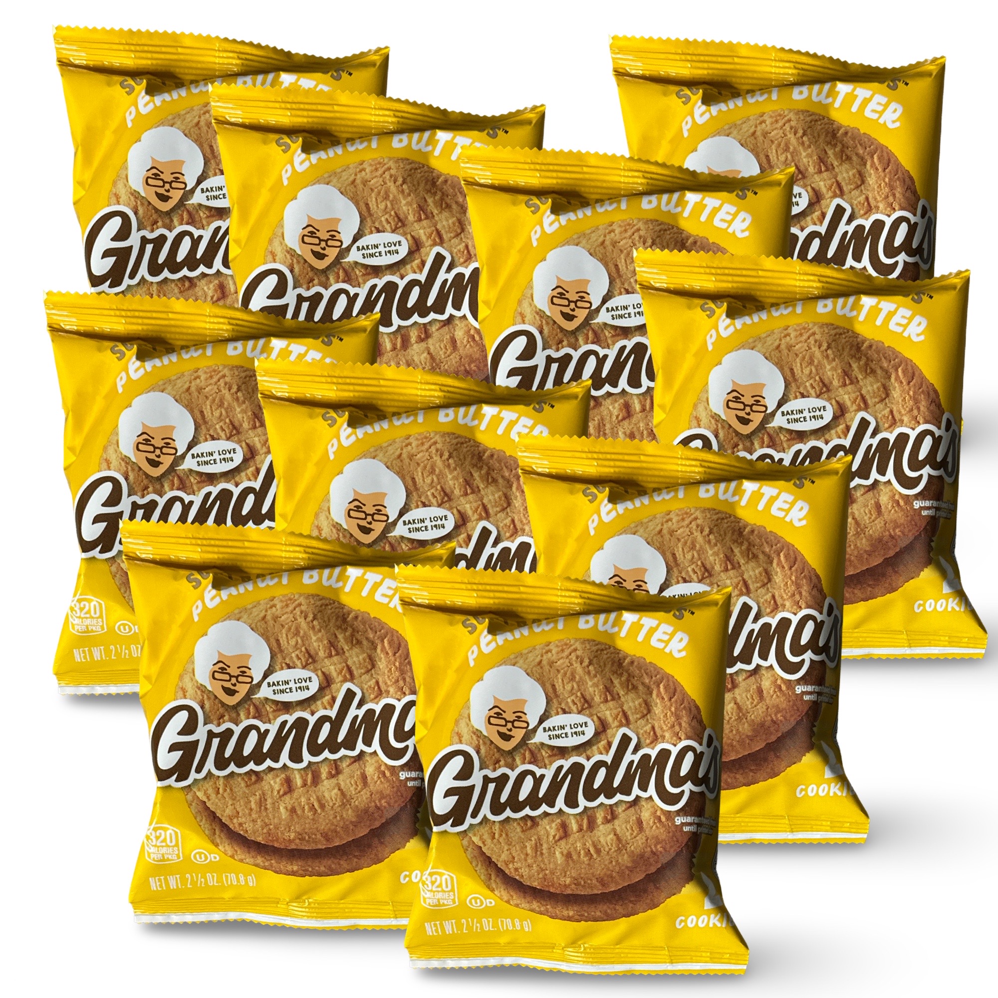 Grandma's Cookies 10 Pack, Peanut Butter