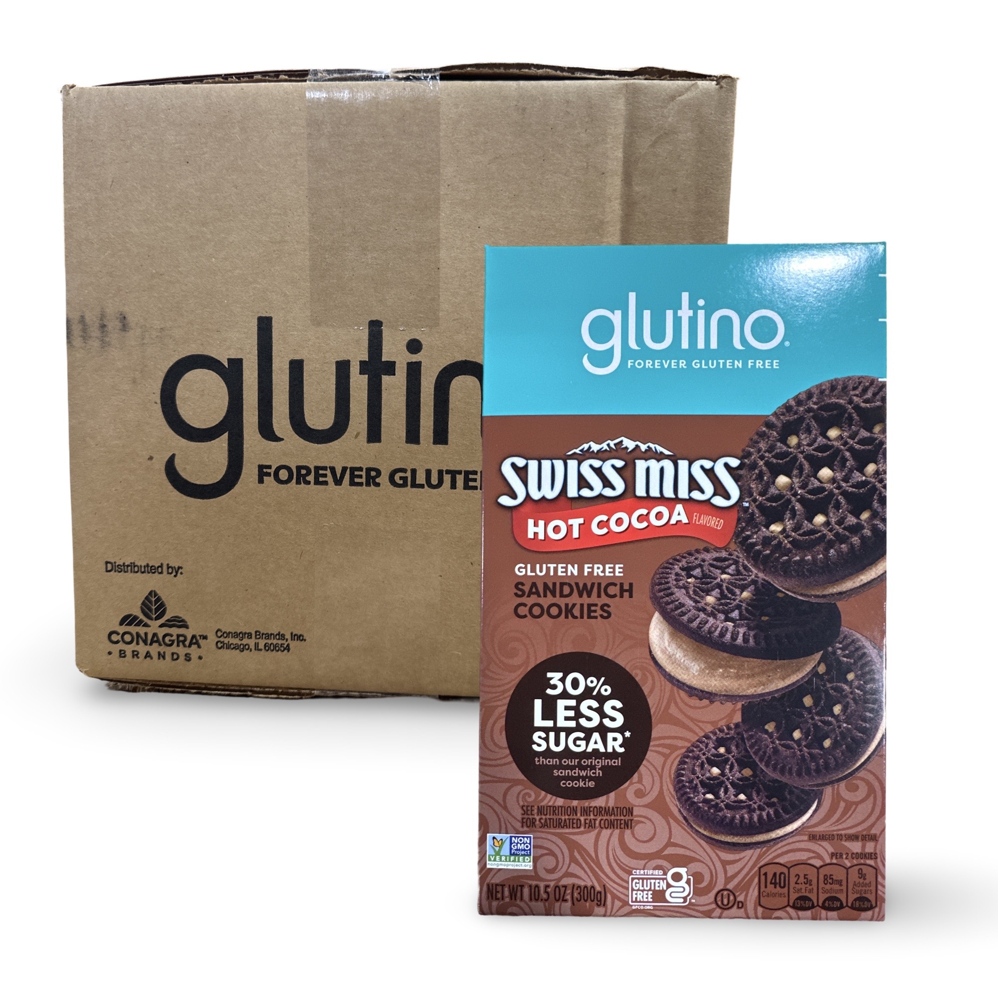 Glutino Swiss Miss Hot Cocoa Sandwich Cookies, Gluten Free, 2 Boxes 4