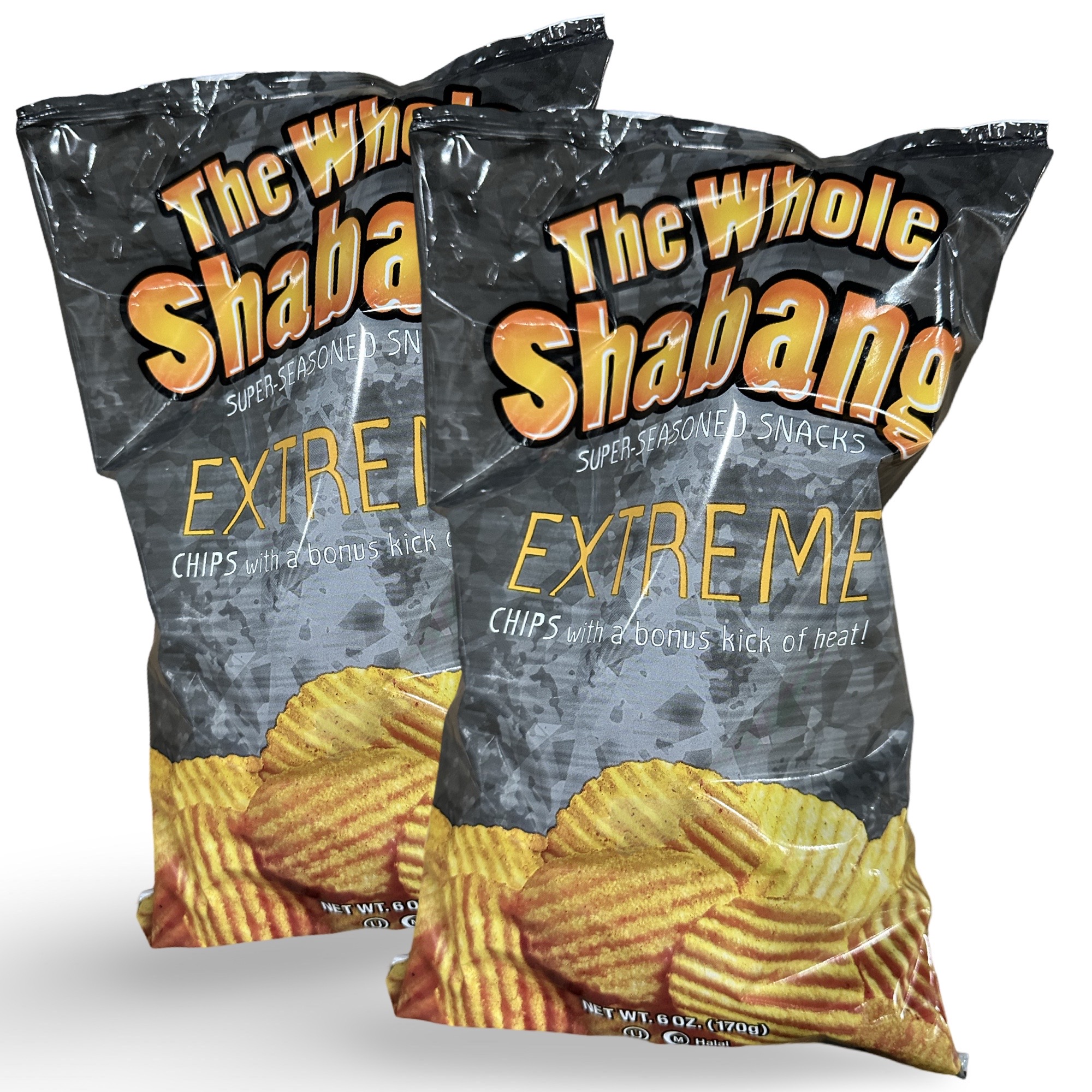 The Whole Shabang Extreme Potato Chips, 2x BIG 6 Oz Bags