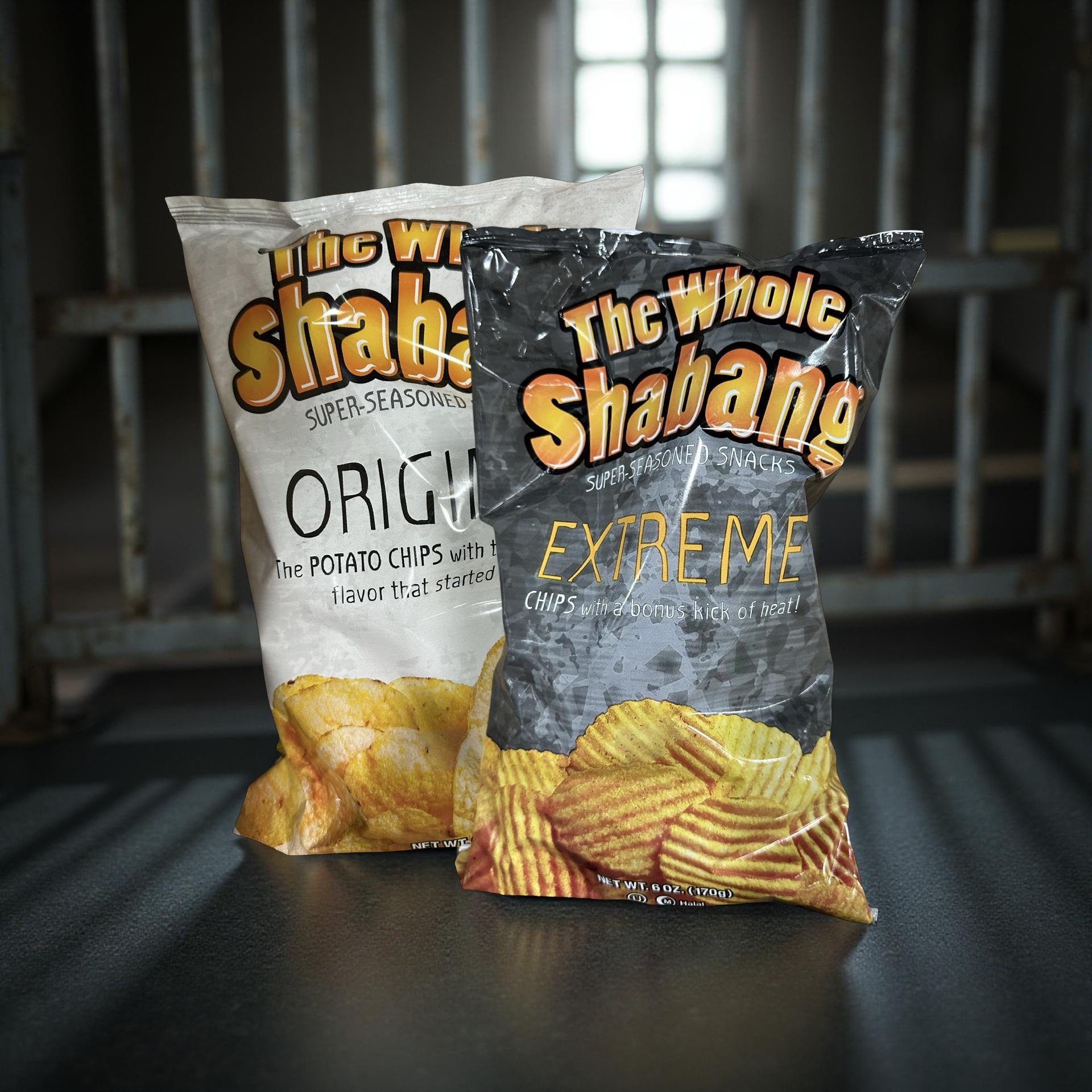 The Whole Shabang Original and Extreme Potato Chips, 2x BIG 6 Oz Bags 6