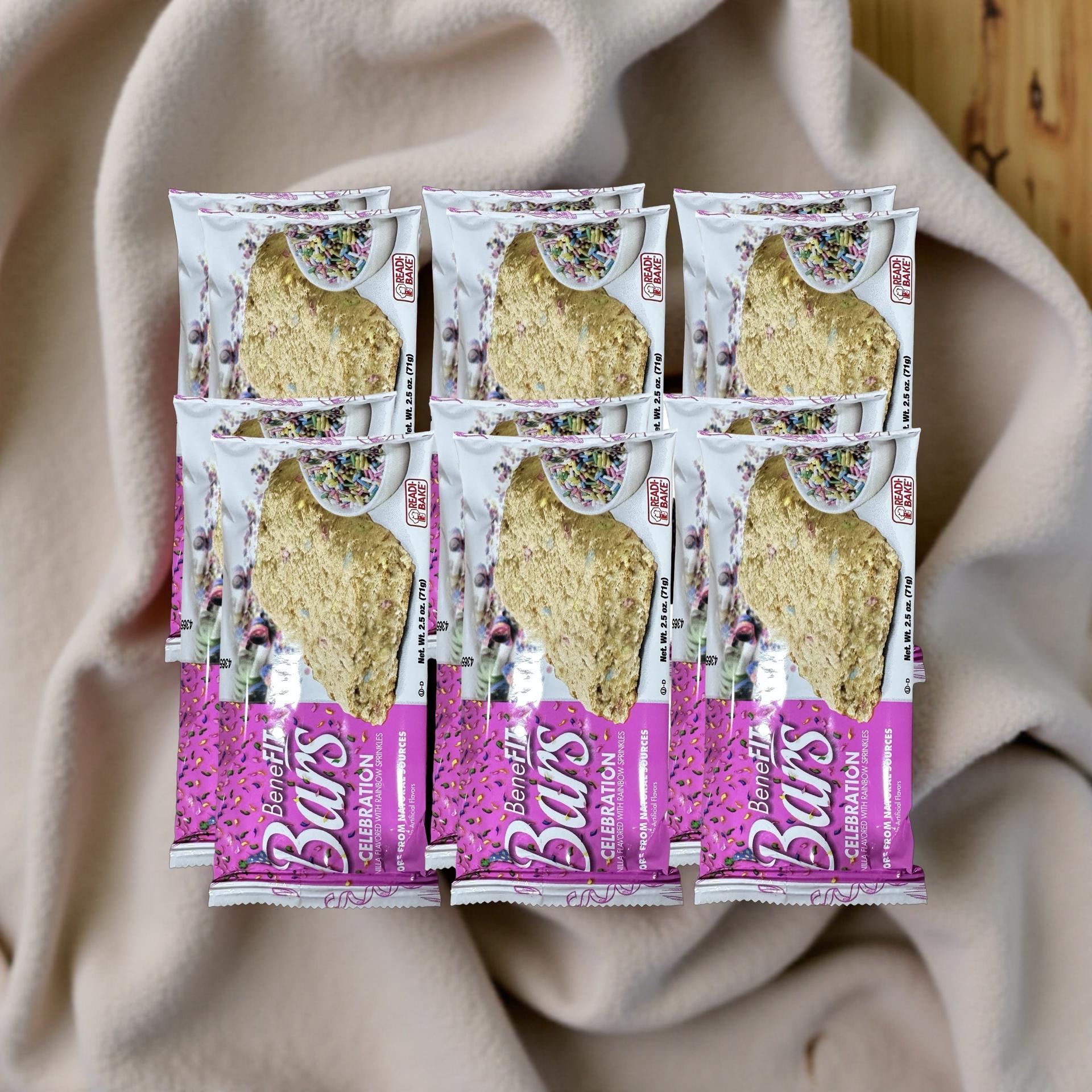 Readi-Bake Celebration Birthday Cake BeneFit Bars 2.5 Oz, 12 Pack 2