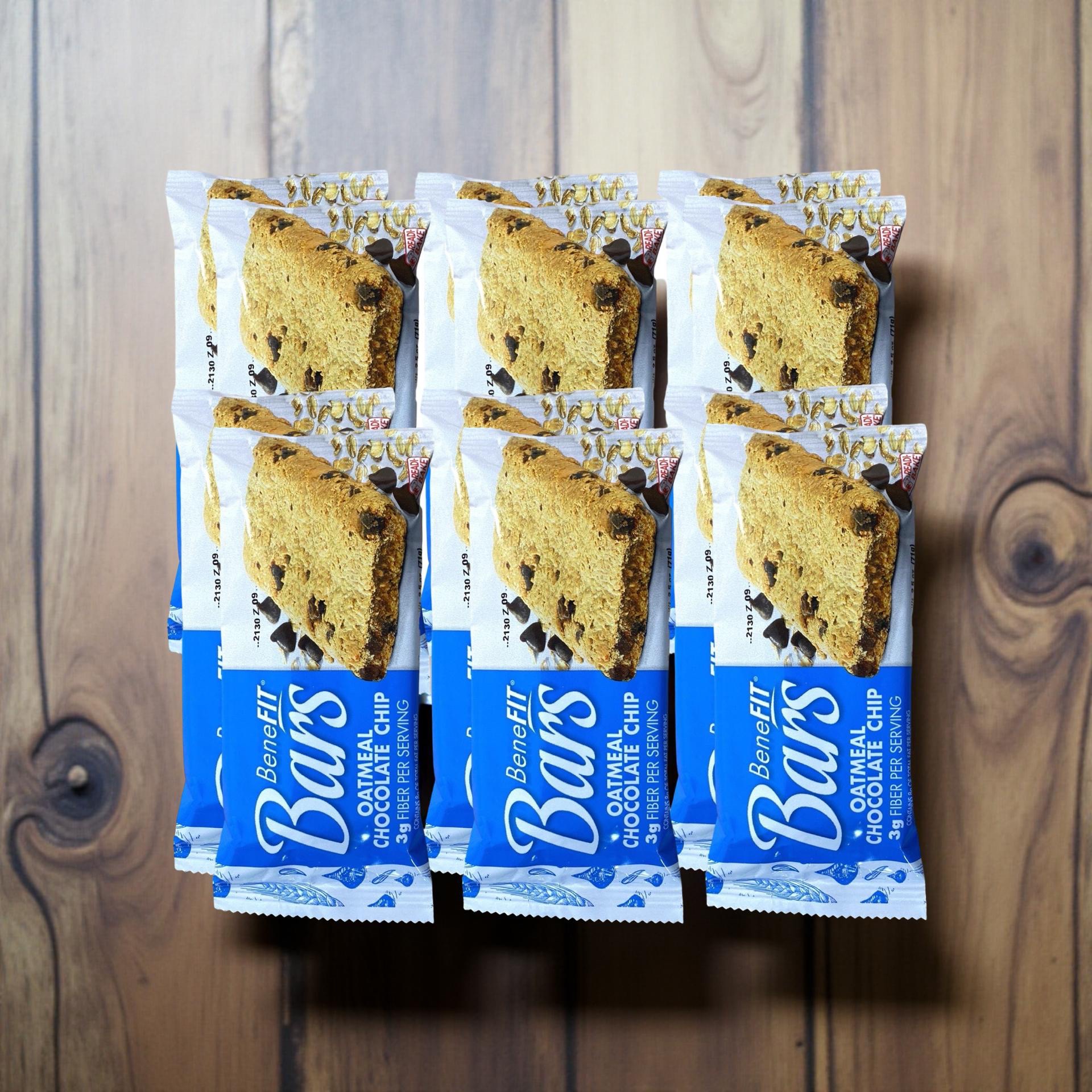 Oatmeal Chocolate Chip BeneFit Bars by Readi-Bake 2.5 Oz,  12 Full Size Bars 4