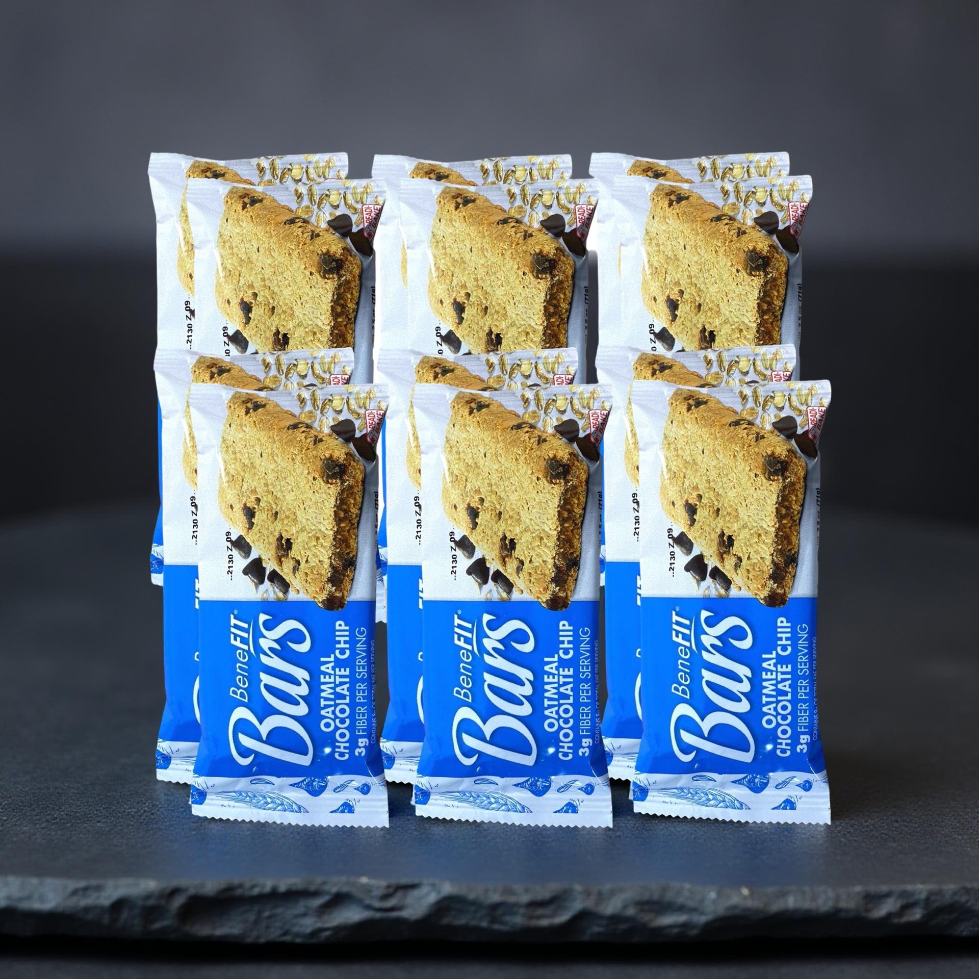 Oatmeal Chocolate Chip BeneFit Bars by Readi-Bake 2.5 Oz,  12 Full Size Bars 5