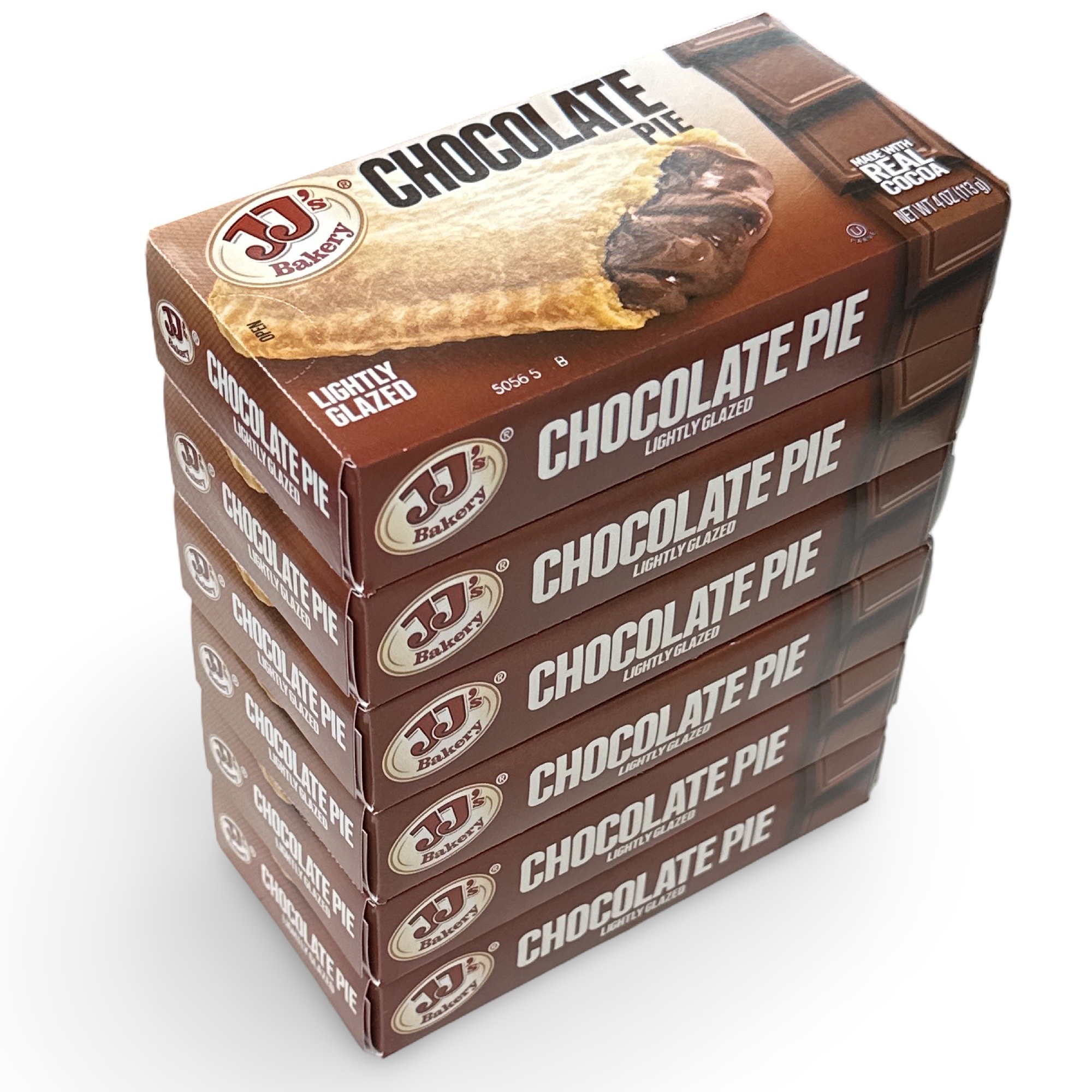 JJ's Bakery Chocolate Glazed Snack Pies 4oz (Pack of 6)