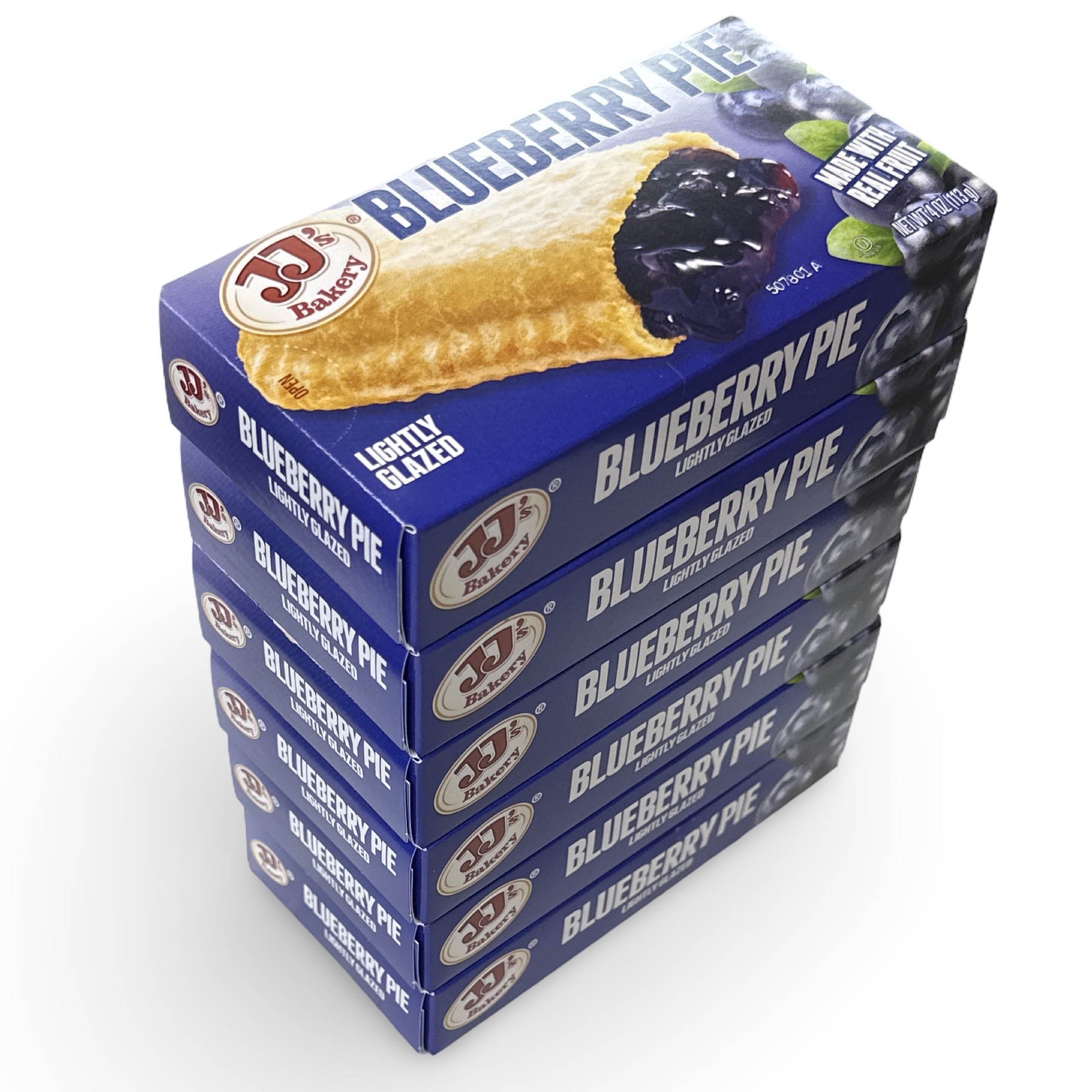 JJ's Bakery Blueberry Glazed Snack Pies 4oz, 6 Pack