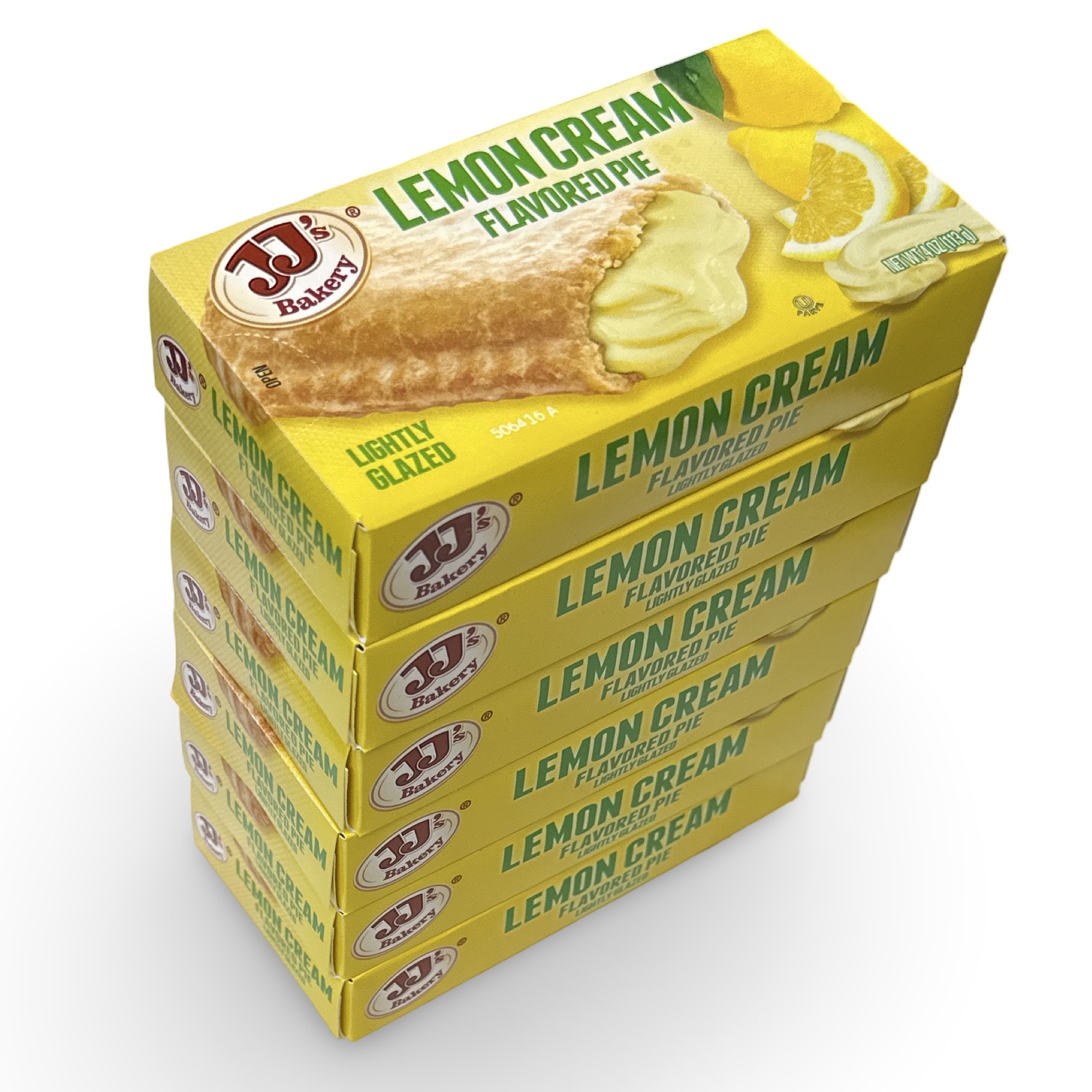 JJ's Bakery Lightly Glazed Lemon Cream Snack Pies, 6 Pack