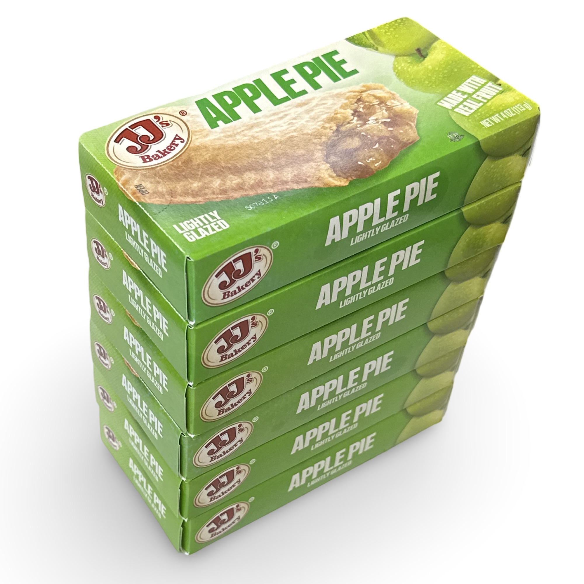 JJ's Bakery Apple Lightly Glazed Snack Pies 4oz (Pack of 6)