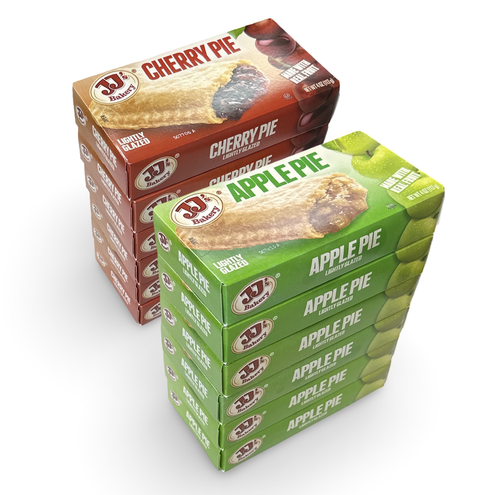 JJ's Bakery Pies Variety Pack | Apple and Cherry | 12 Ct