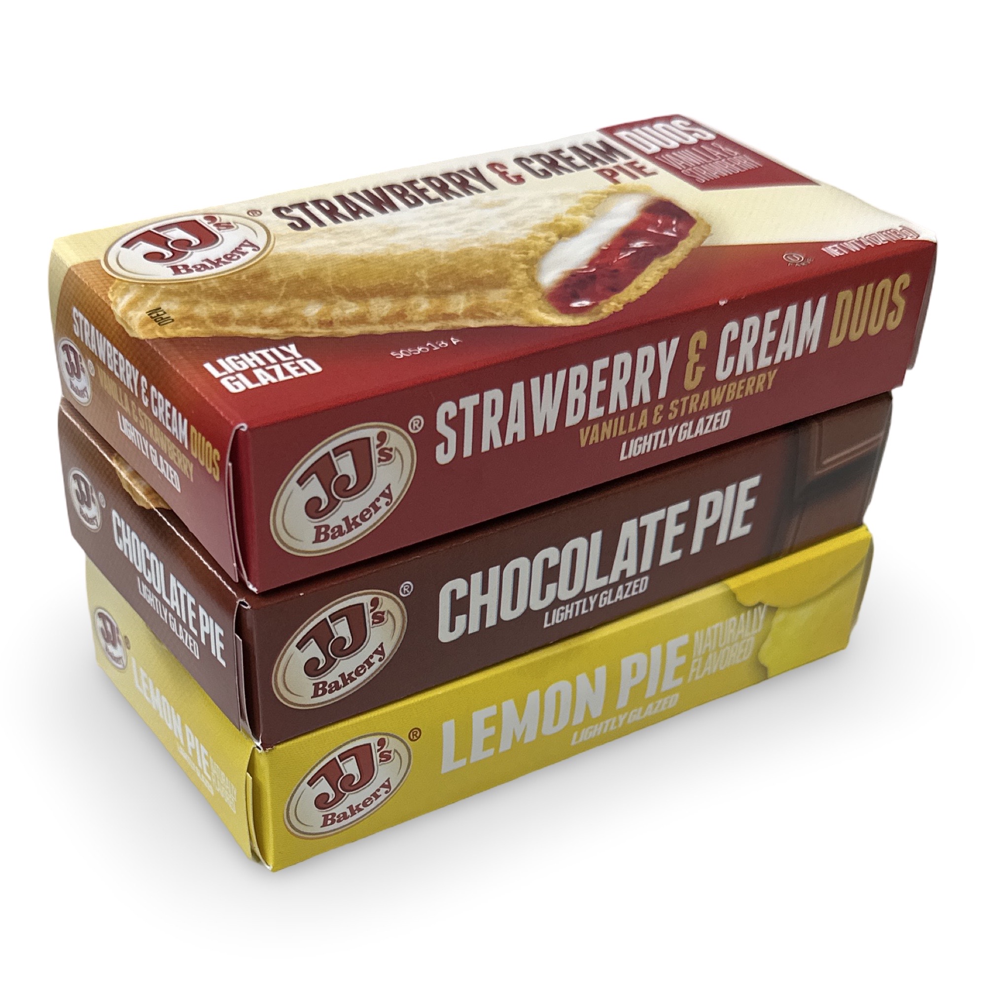 JJ's Bakery Pies Variety Pack (Chocolate / Strawberry Cream / Lemon)