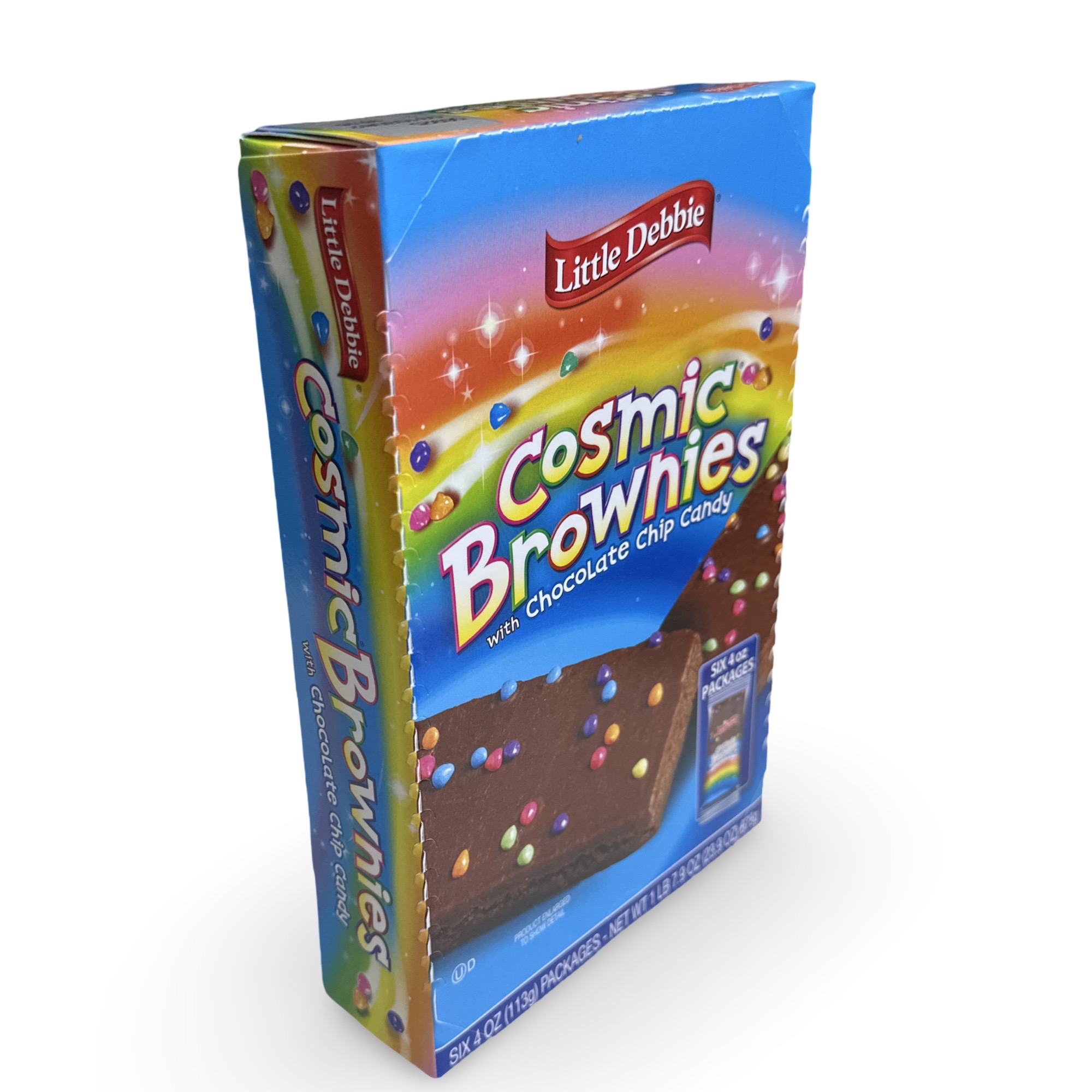 Little Debbie Large Sized Cosmic Brownies, 4 oz Individually Wrapped, 6 Count