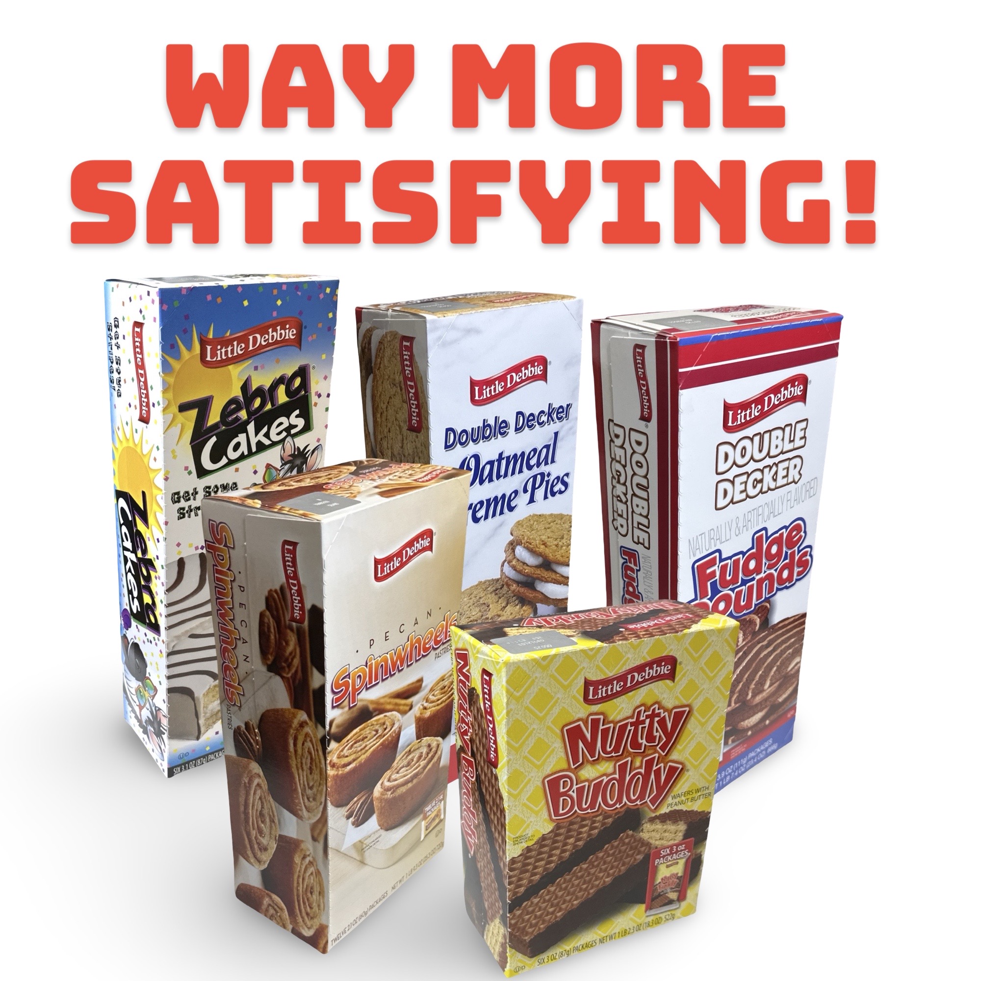 Little Debbie Mega Sized Cakes Combo Packs | Includes: Zebra Black & White Cakes / Cosmic Chocolate Brownies / Nutty Peanut Buddy Bars | 18 Total 7