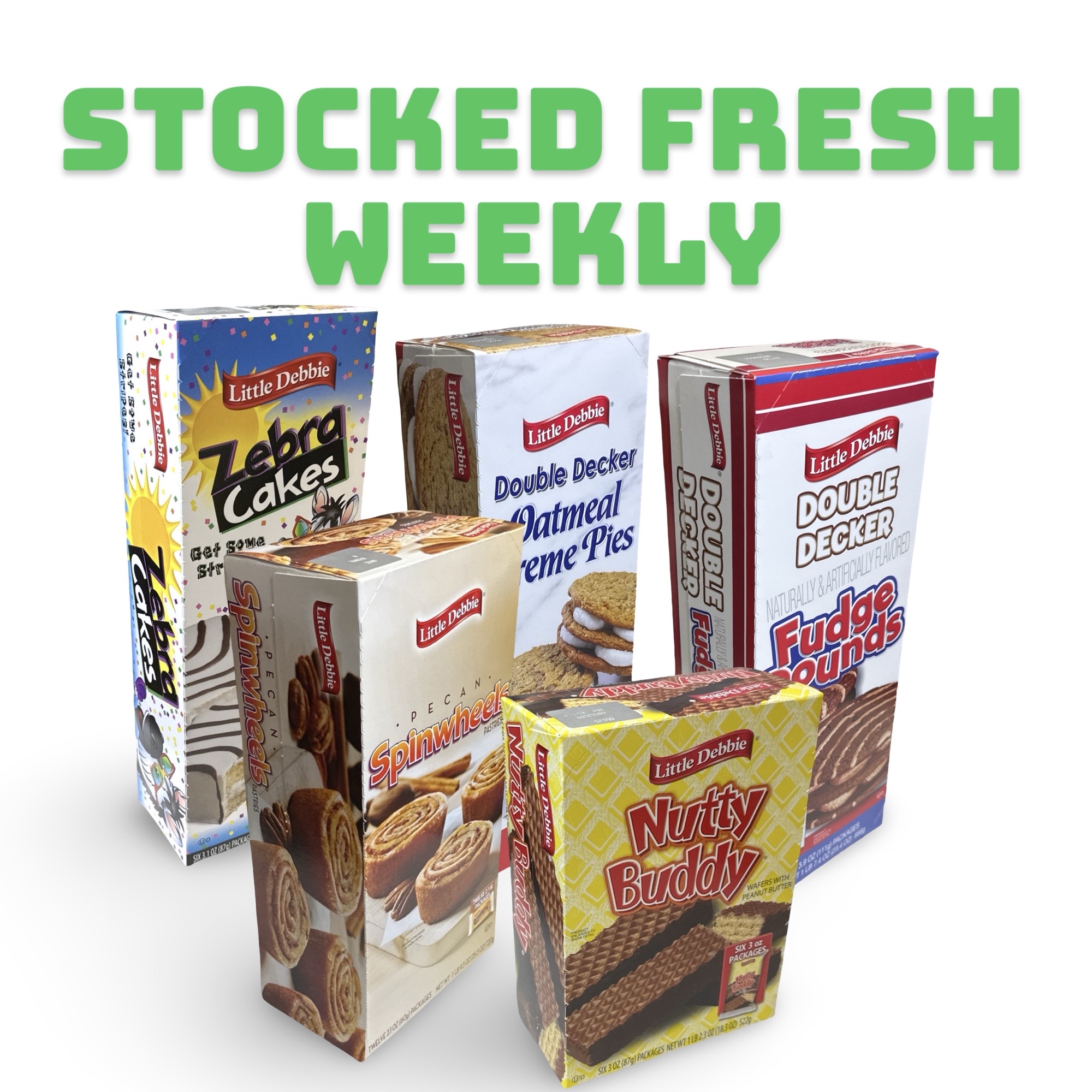 Little Debbie Mega Sized Cakes Combo Packs | Cosmic Chocolate Brownies/Double Decker Fudge Rounds/Double Decker Oatmeal Rounds | 18 Total 7