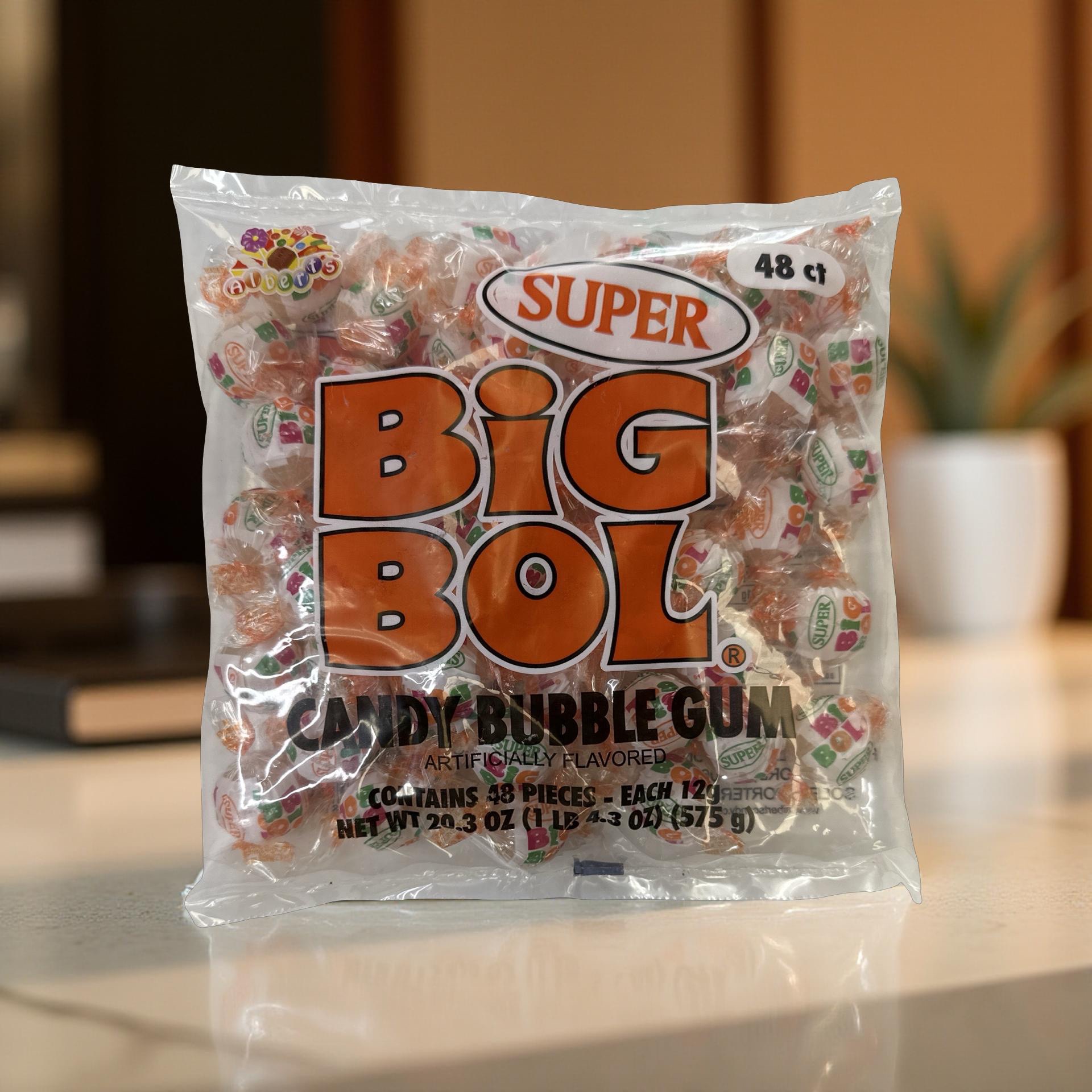 Big Bol Chewy Classic Candy Bubble Gum, Over 1.25 lbs. , 48 Count Bag 4