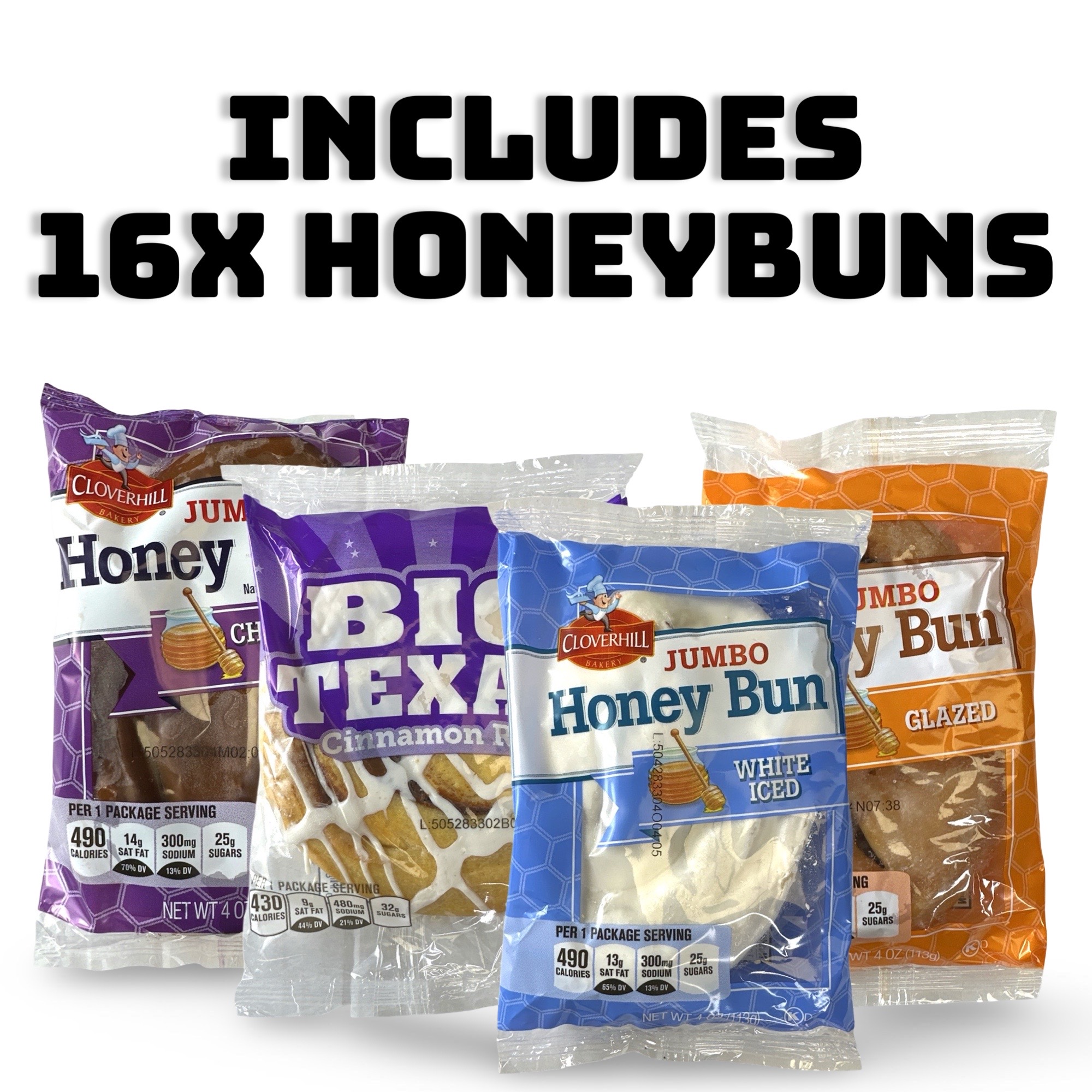 bunbun☆ Cloverhill Bakery Honey Buns Variety Pack, Big Texas, Chocolate