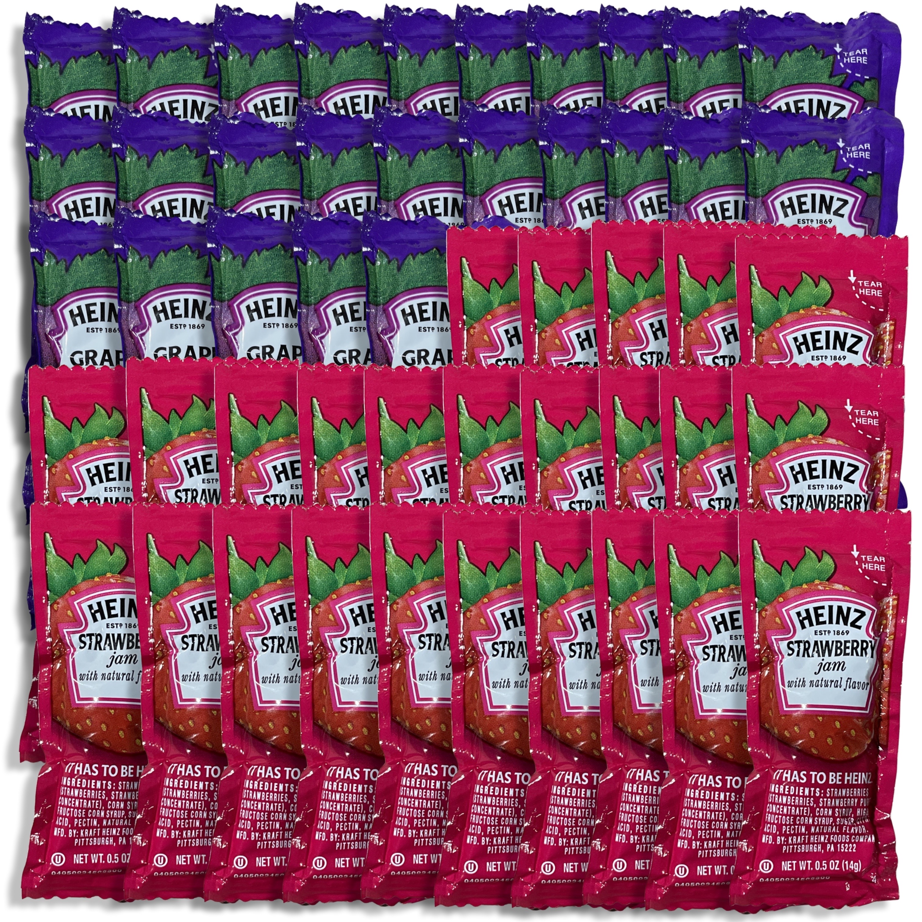 Peanut Butter, Jelly, & Jam Value Pack | 50 Peanut Butter, 25 Jelly, 25 Jam | 100 Total 2