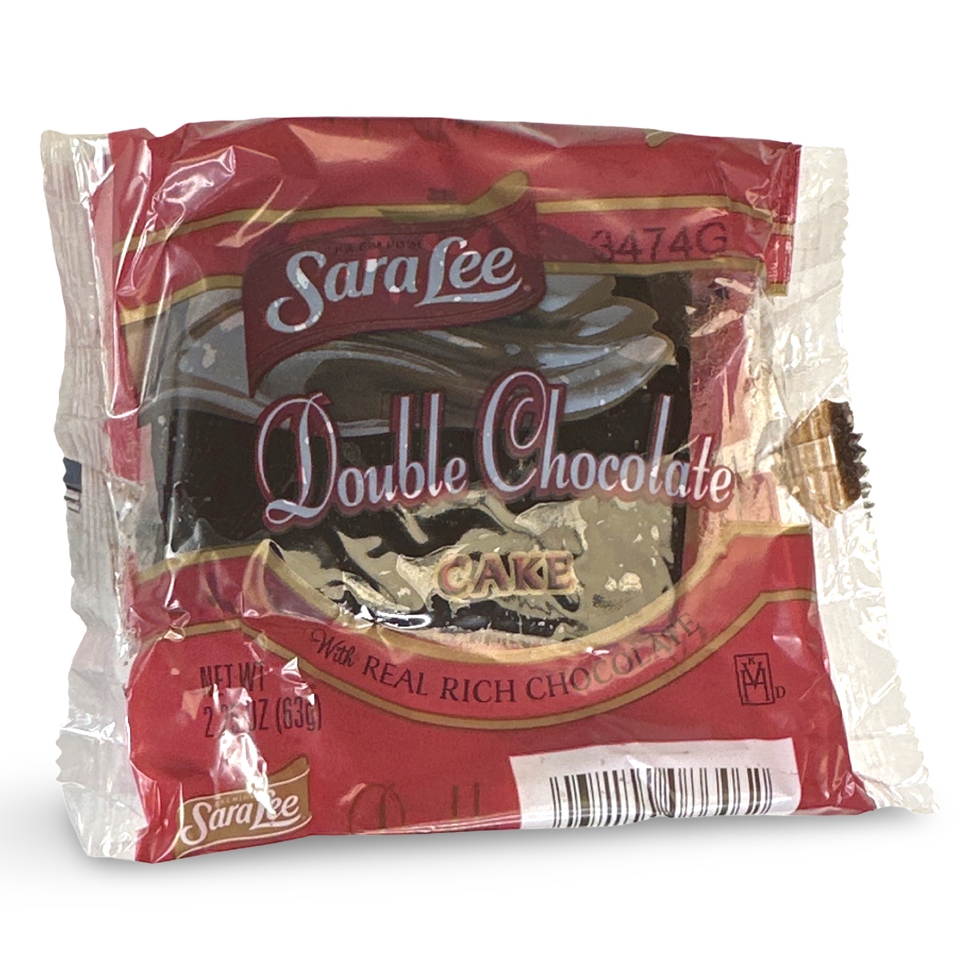 Sara Lee Iced Double Chocolate Cake, Individually Wrapped, 2.5 Oz | Pack of 12