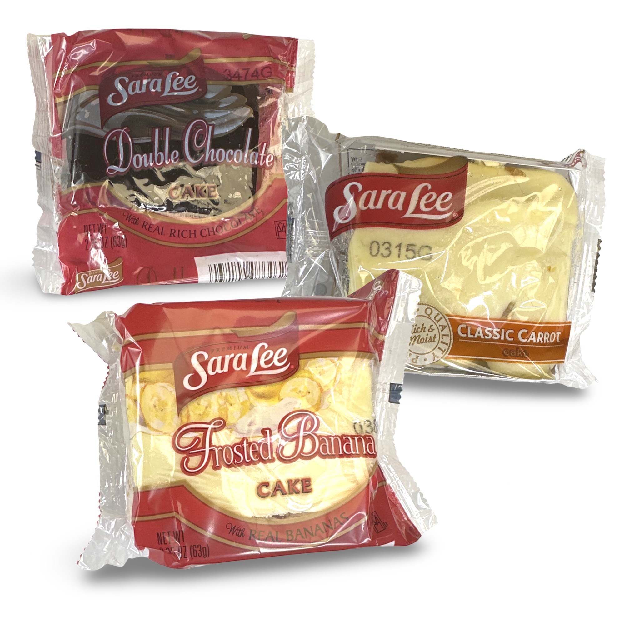 Sara Lee Banana, Carrot and Chocolate Cakes Variety Pack, 12 Total, 4 Each