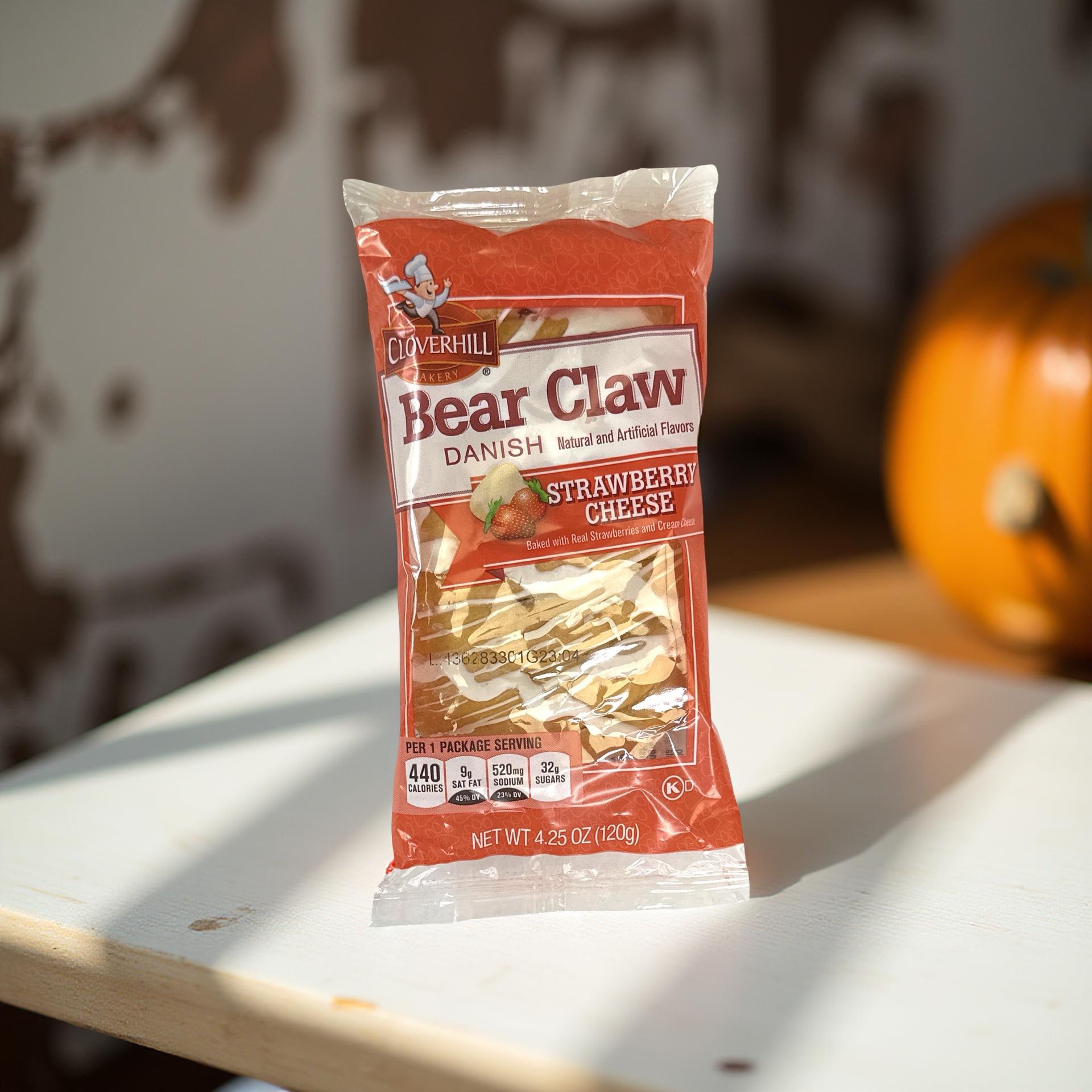 Cloverhill Bakery Bear Claw Strawberry Cheese Danish, 6 Count 5