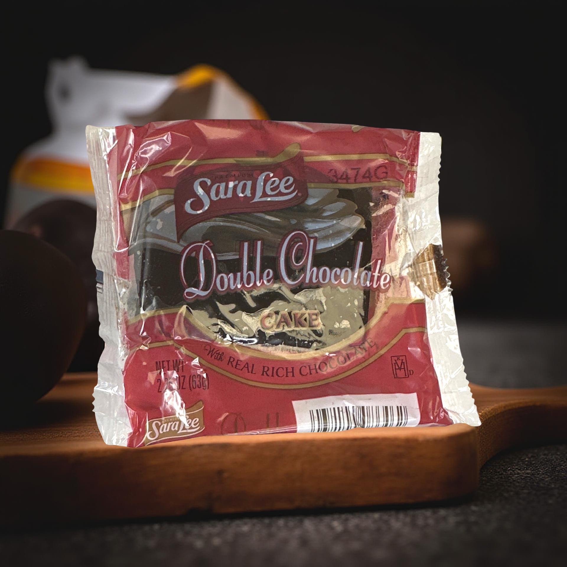 Sara Lee Iced Double Chocolate Cake, Individually Wrapped, 2.5 Oz | Pack of 12 3