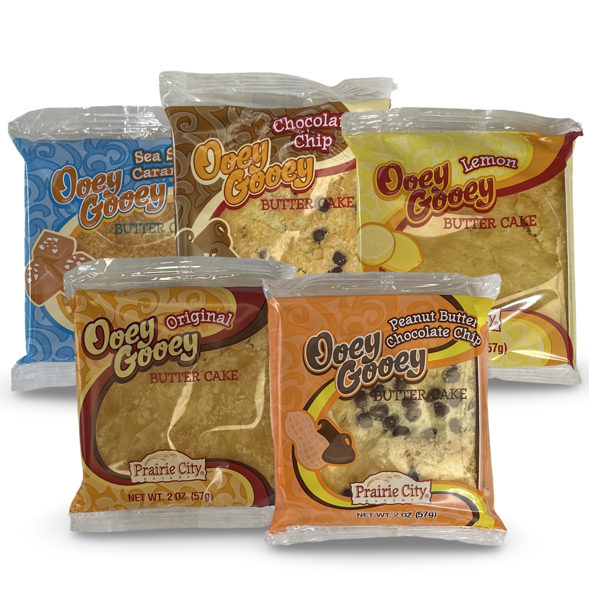 Ooey Gooey Butter Cakes Variety Pack | 5 Flavors | 10 Count