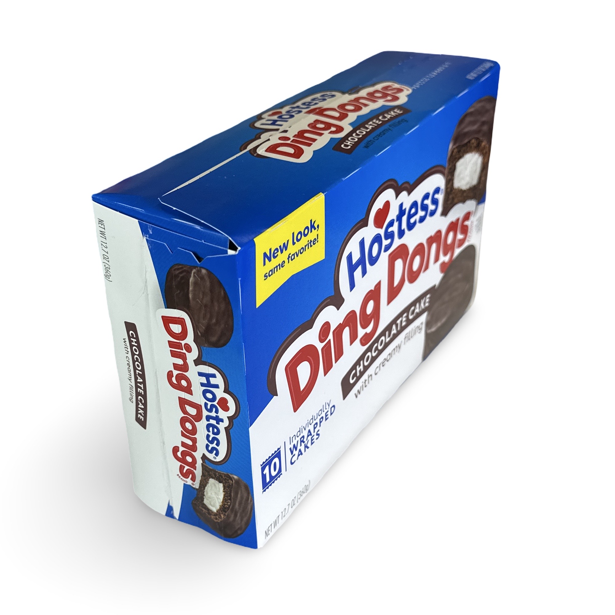 Hostess Ding Dongs Chocolate Cake with Creamy Filling, 10 Pack