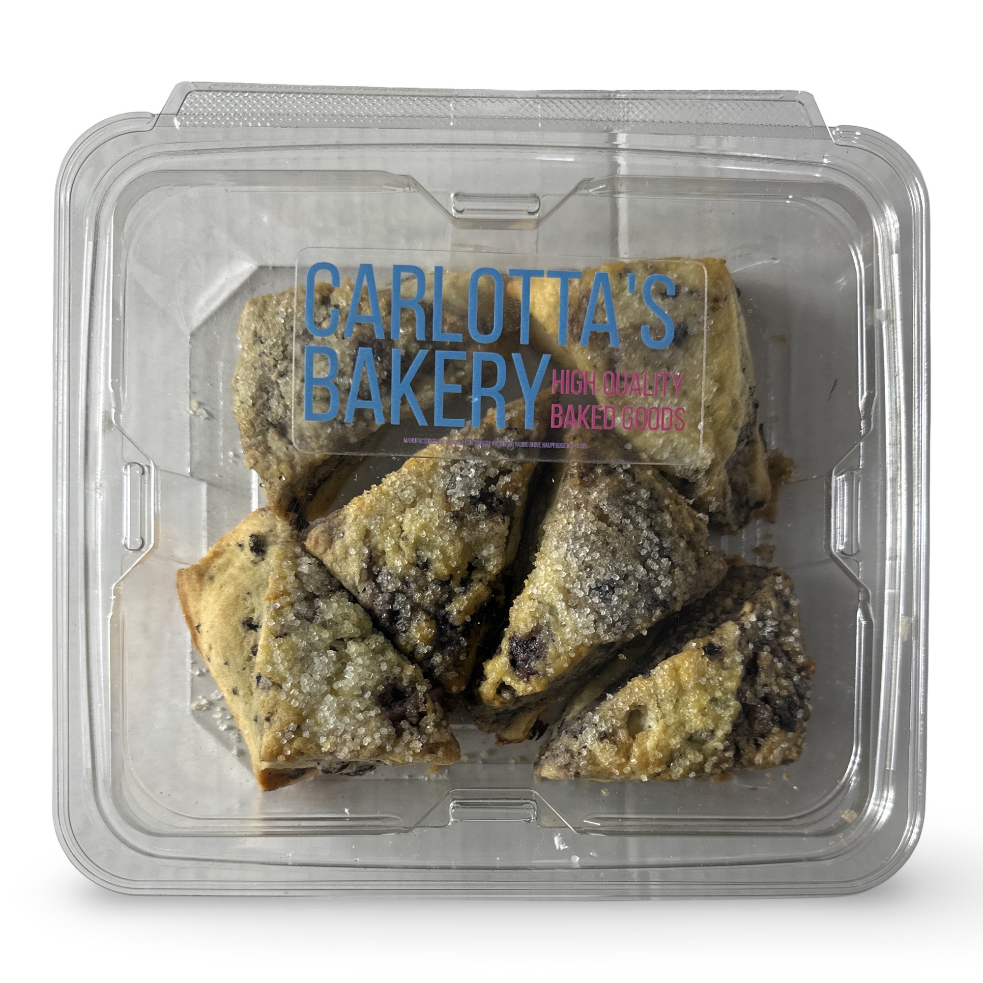 Carlotta's Bakery Authentic Homemade Scones, 10 Oz Pack (Blueberry)