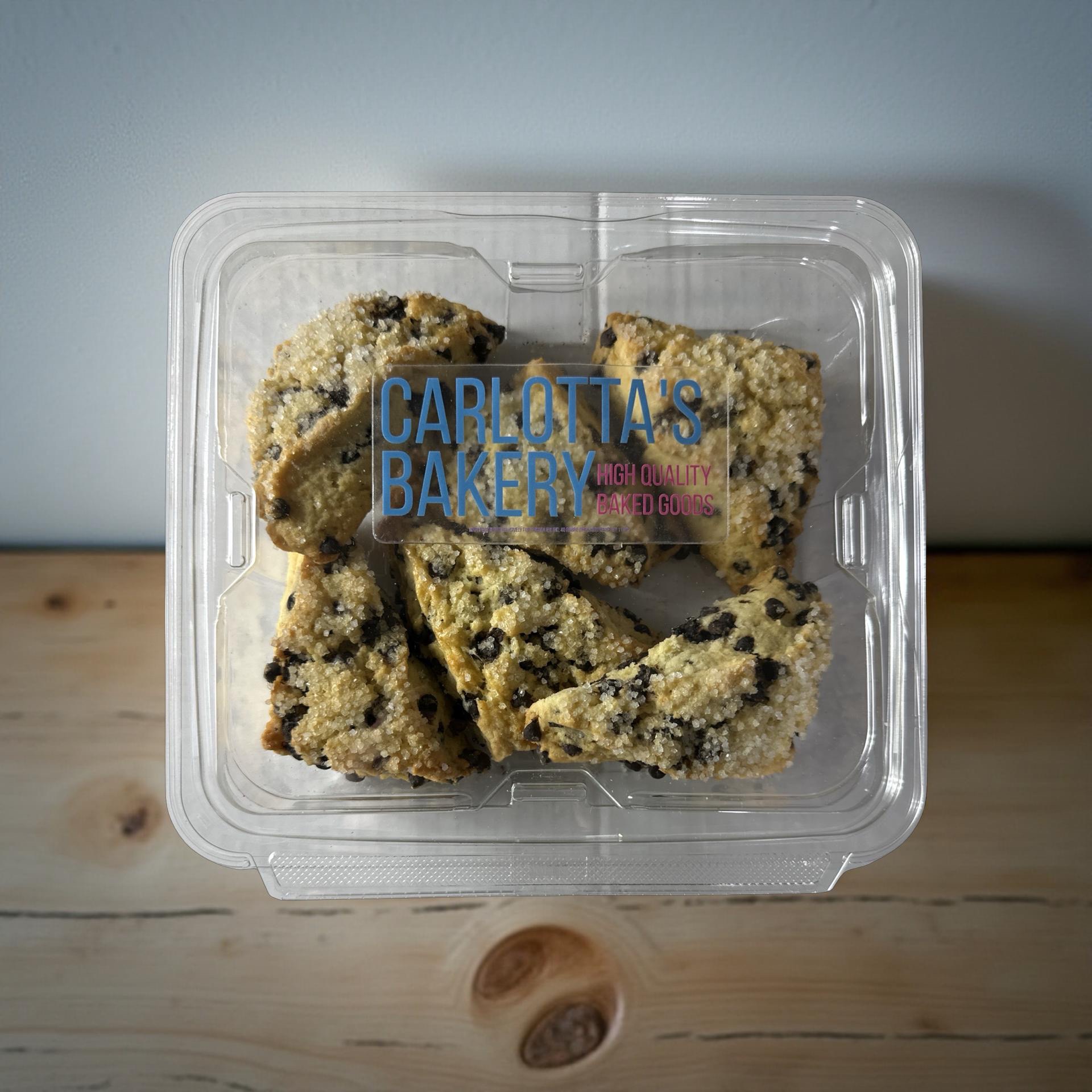 Carlotta's Bakery Authentic Homemade Scones, 10 Oz Pack (Chocolate Chip) 2