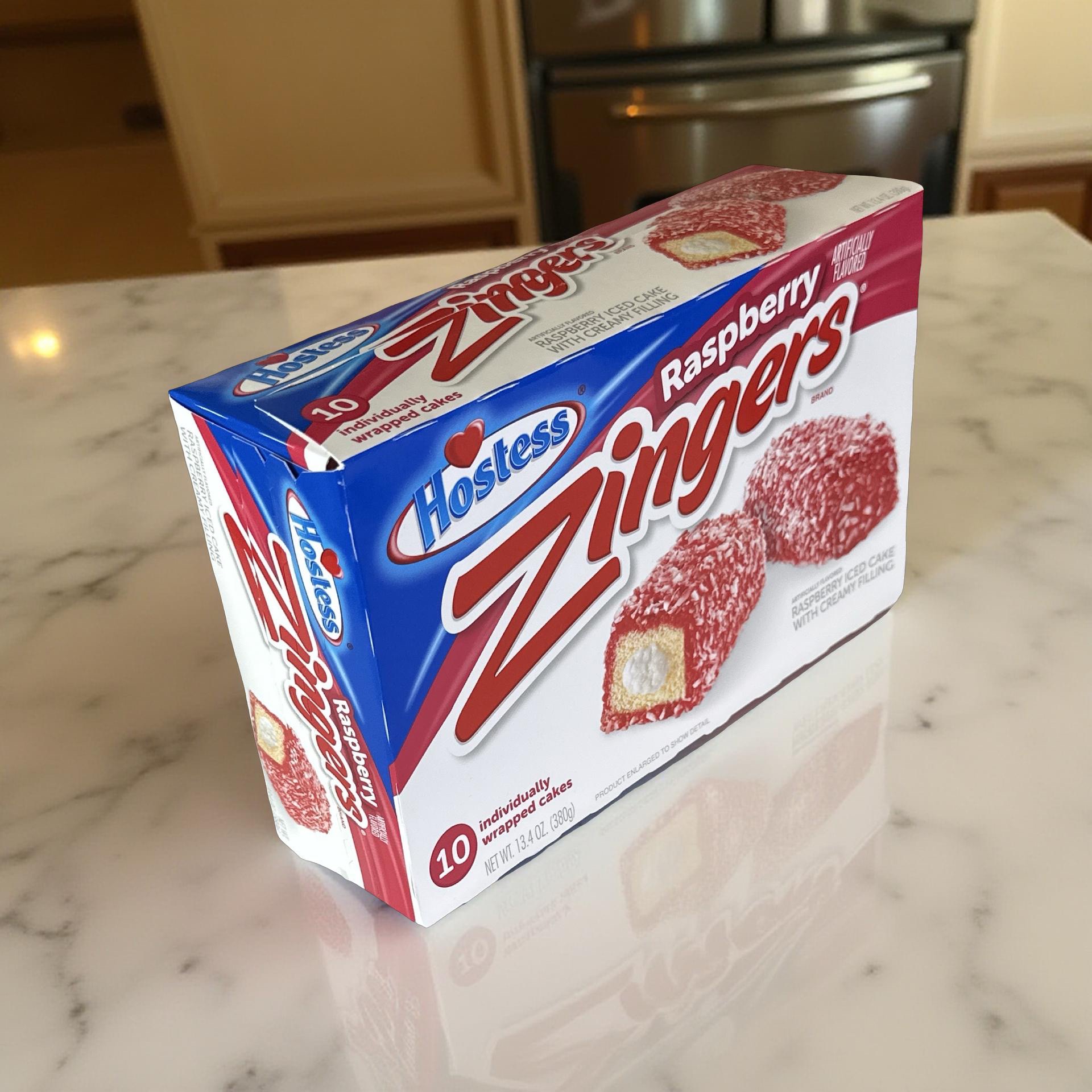 Hostess Raspberry Zingers Value Pack, 10 Individually Wrapped | 4 Box (40 Total Zingers) 5