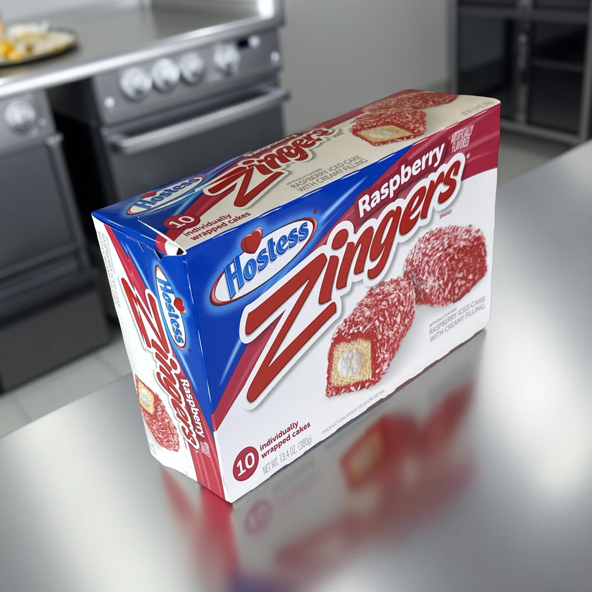 Hostess Raspberry Zingers Value Pack, 10 Individually Wrapped | 4 Box (40 Total Zingers) 6