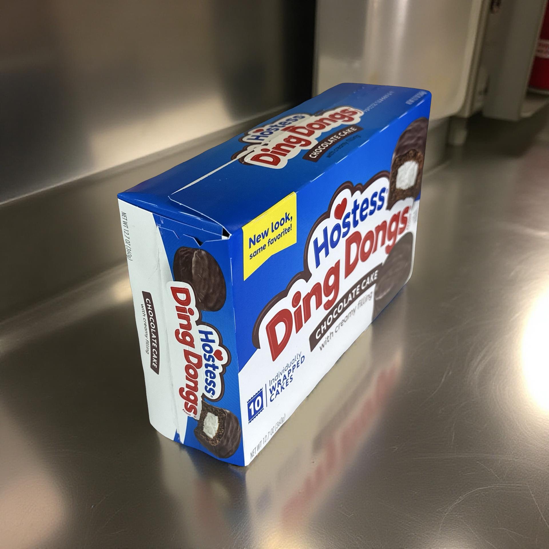 Hostess Ding Dongs Invidually Wrapped Cream Filled Chocolate Cakes Box of 10 | Bulk Case of 6 | 60 Total Cakes 3