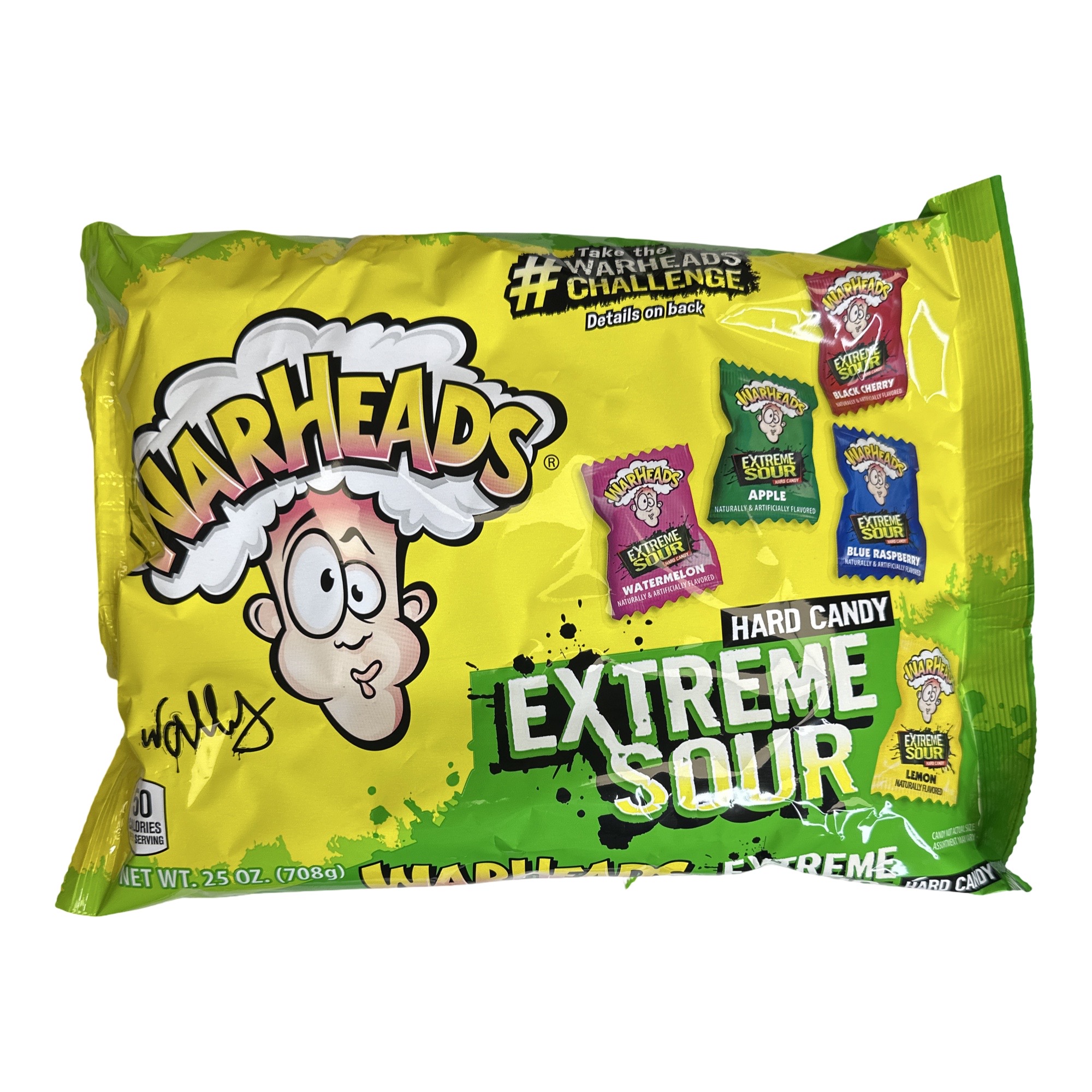 Warheads Extreme Sour Hard Candy, 25 Oz Bag Featuring Watermelon, Apple, Blue Raspberry, Lemon and Black Cherry (~175 Pieces) 4