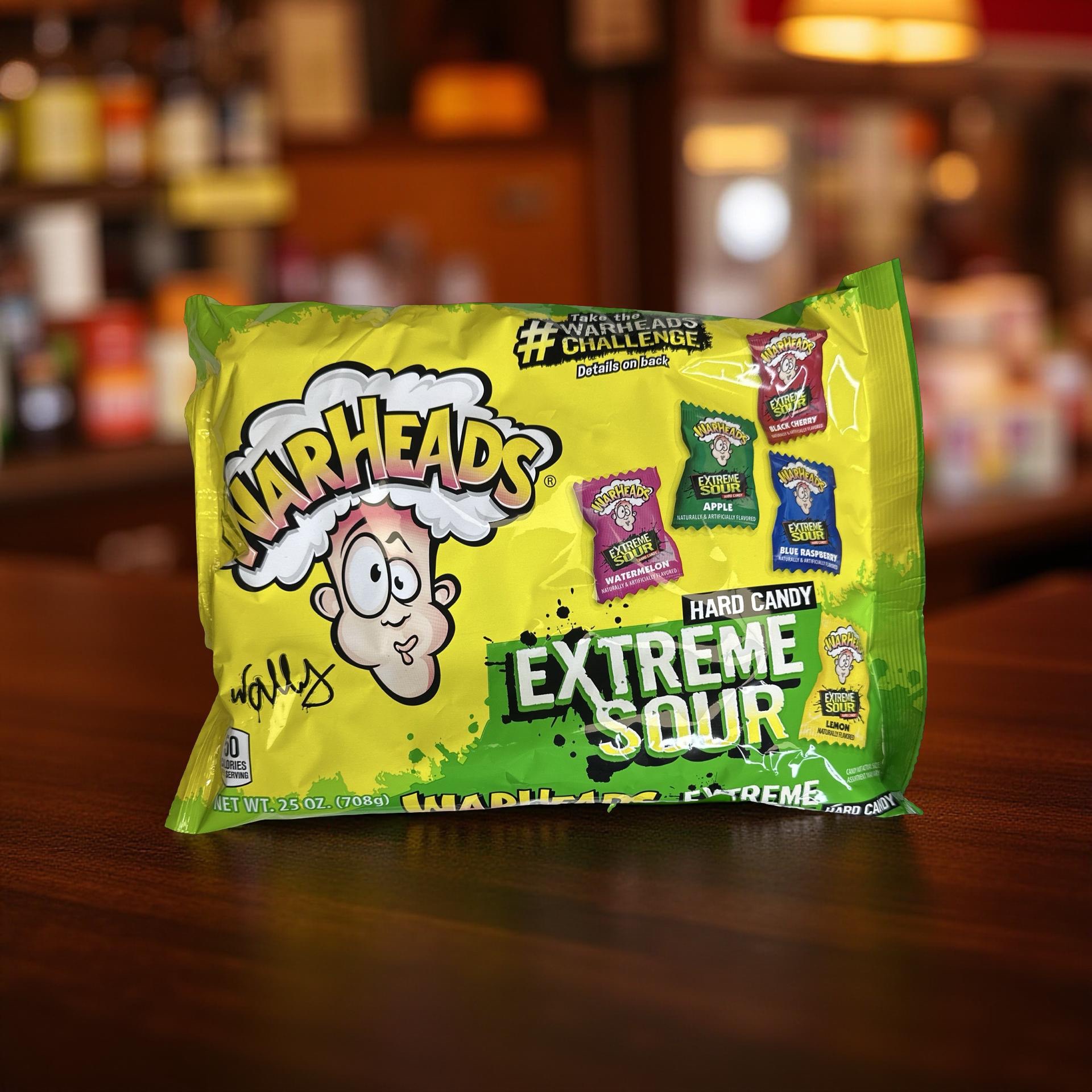 Warheads Extreme Sour Hard Candy, 25 Oz Bag Featuring Watermelon, Apple, Blue Raspberry, Lemon and Black Cherry (~175 Pieces) 3