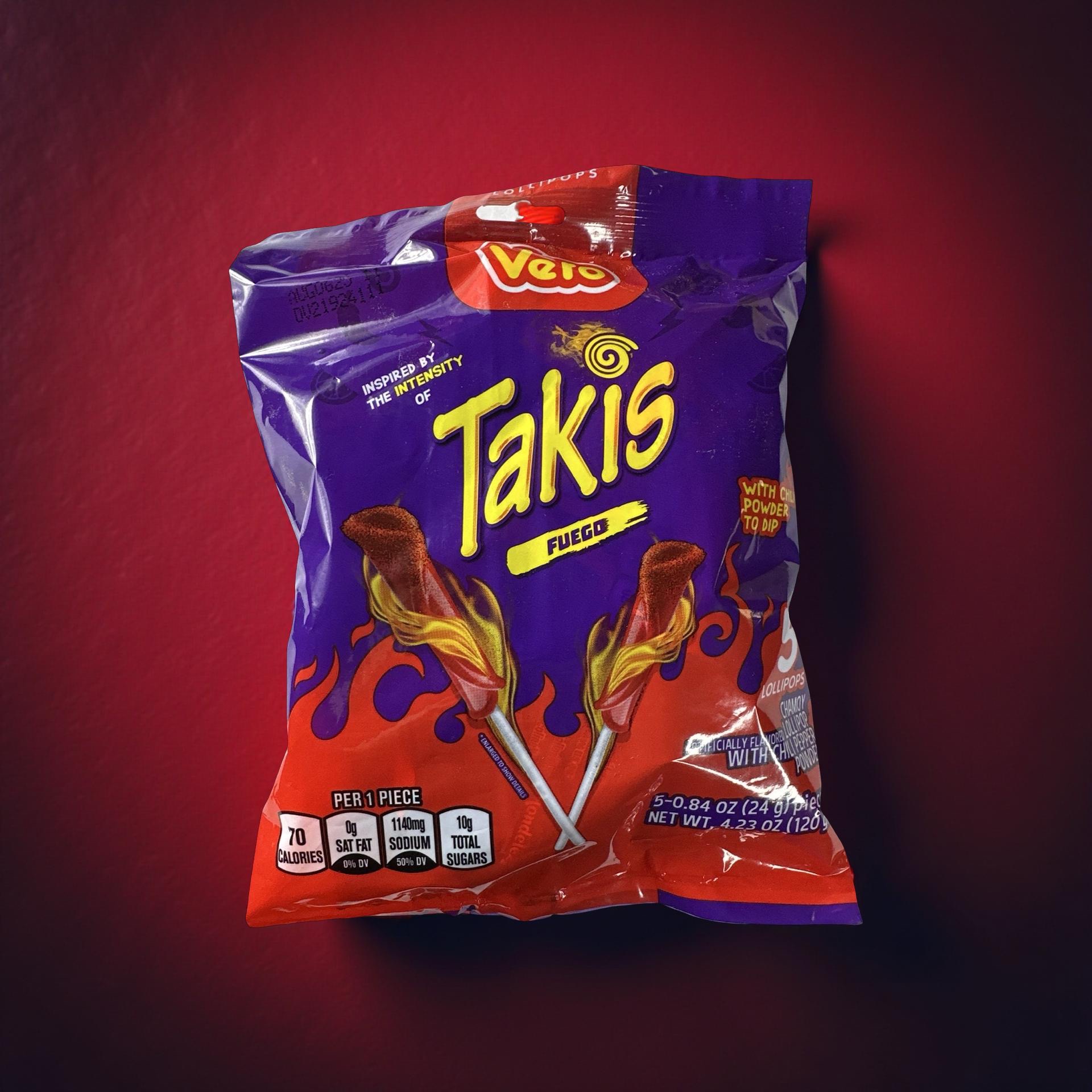Takis Fuego Chamoy Lollipops with Chili Pepper Powder, 3 Bags 4
