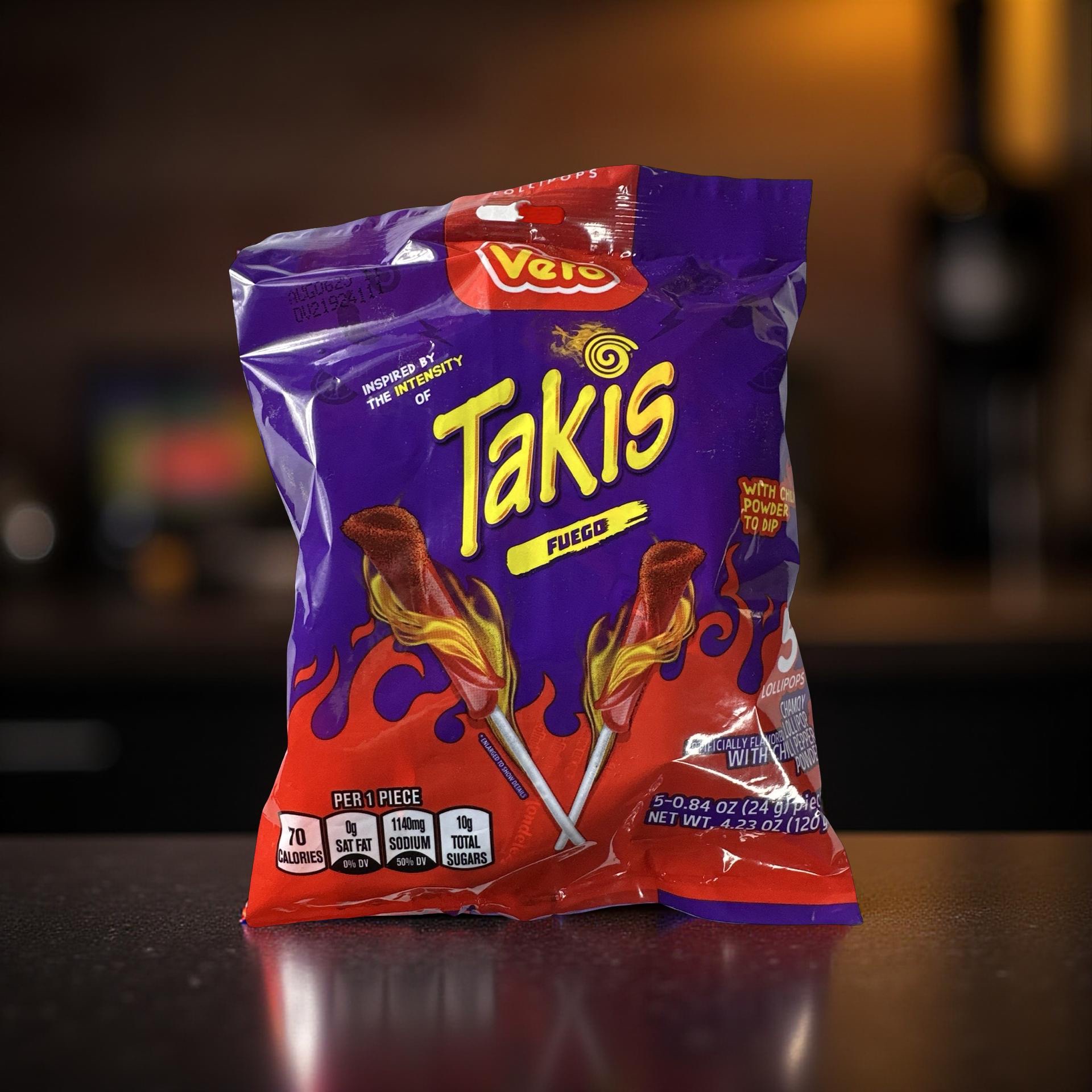 Takis Fuego Chamoy Lollipops with Chili Pepper Powder, 3 Bags 7