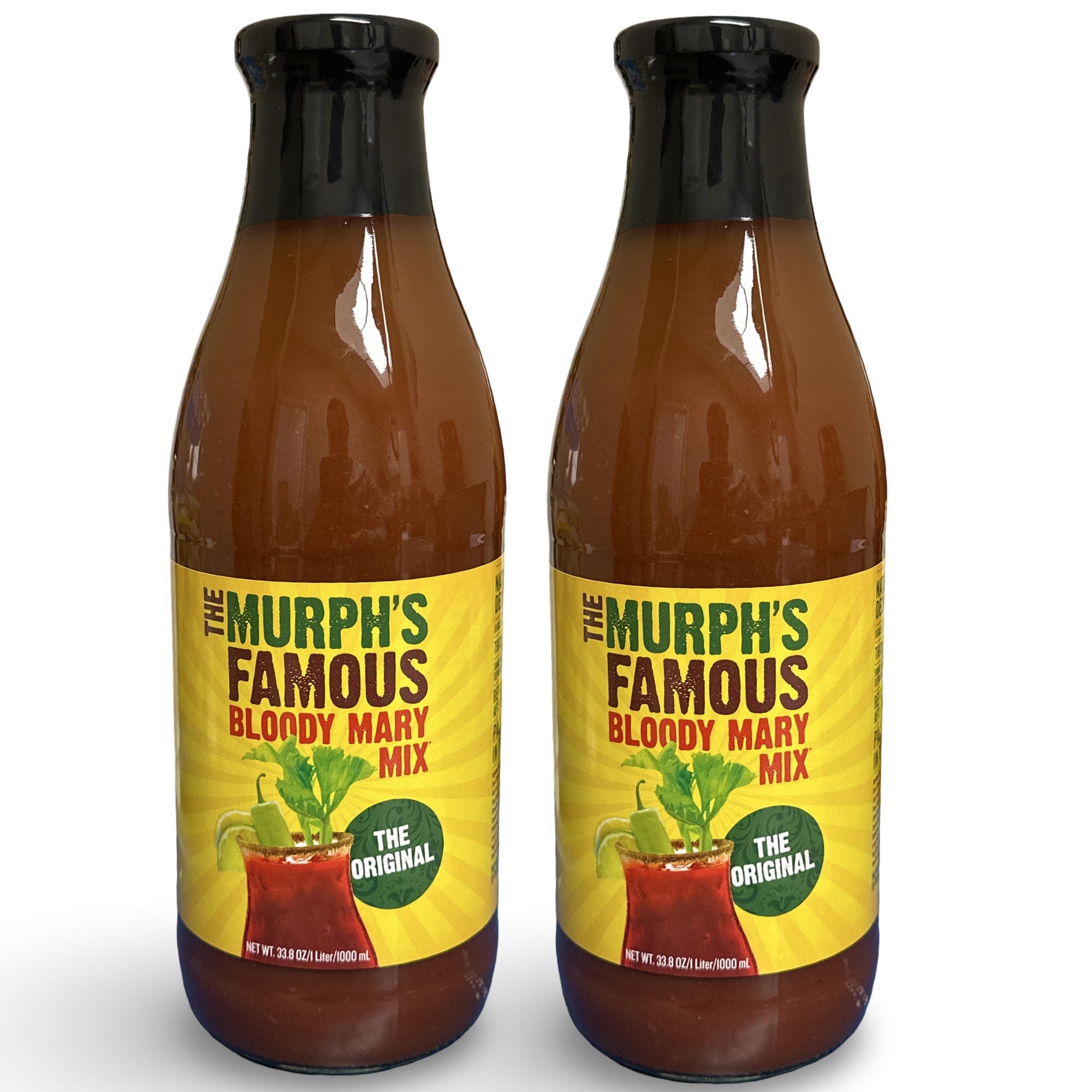 The Murph's Famous Bloody Mary Mix, Original, 33.8 fl oz (Pack of 2)