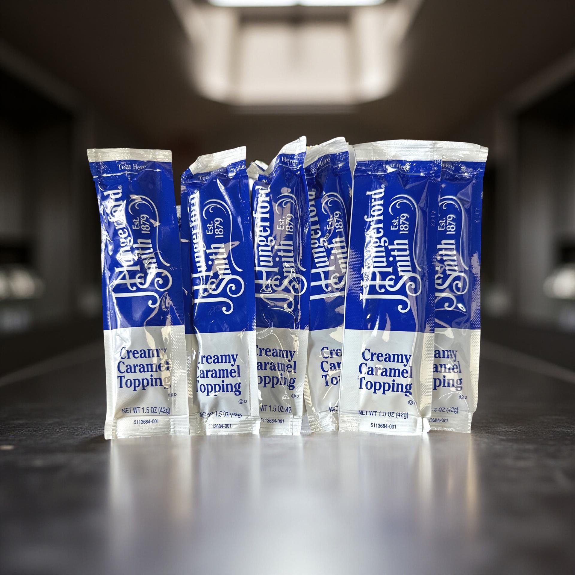 Caramel Icing Topping Packets, 1.5 oz, Great for Snack Cakes and Big Backs, 6 Packets 6