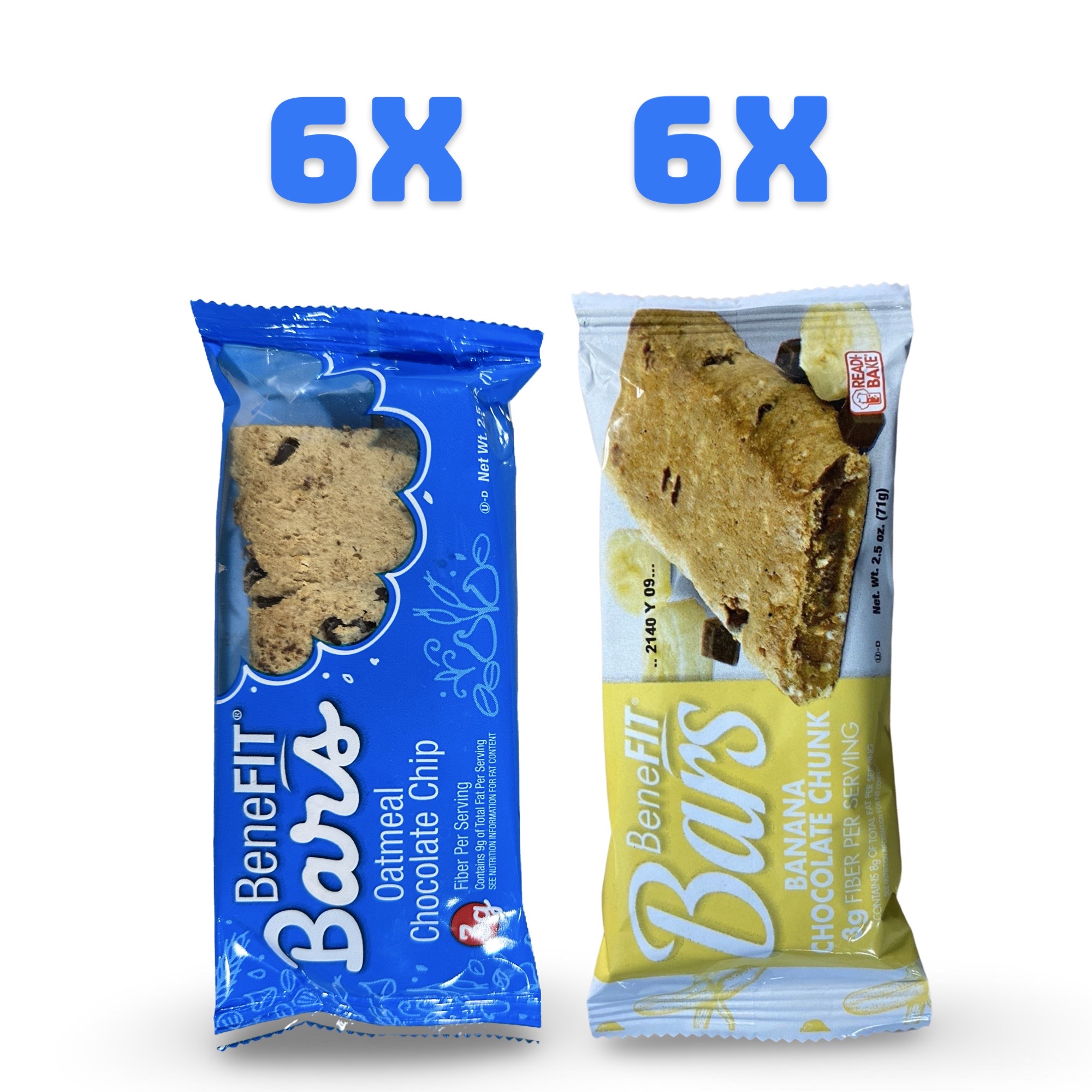 2 Flavor Benefit Bar Combo Featuring Banana Chocolate Chunk & Oatmeal Chocolate Chip 3